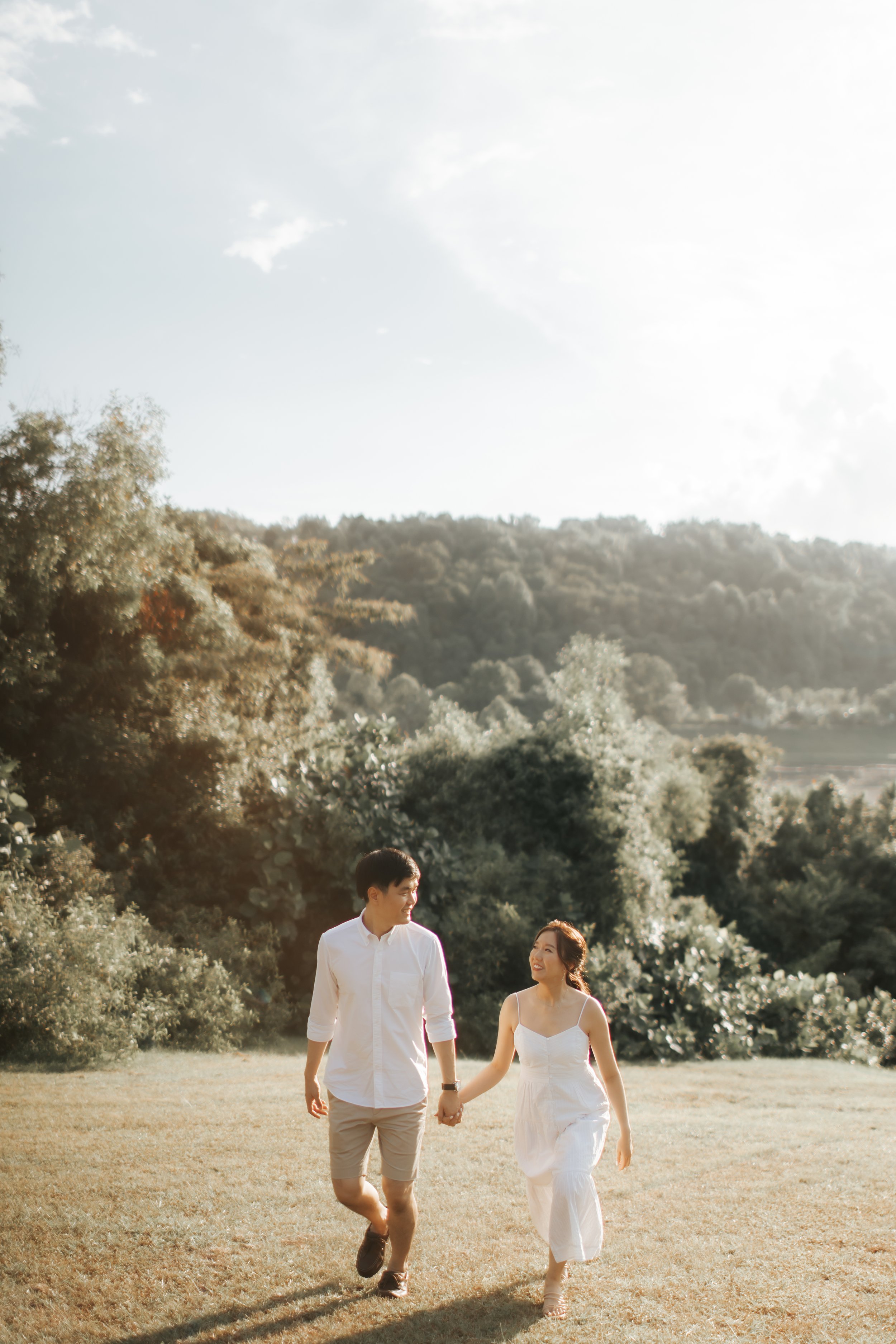 Light and romantic pre-wedding photoshoot at Canterbury Road, captured by Arielle for Breadandbutterworks.