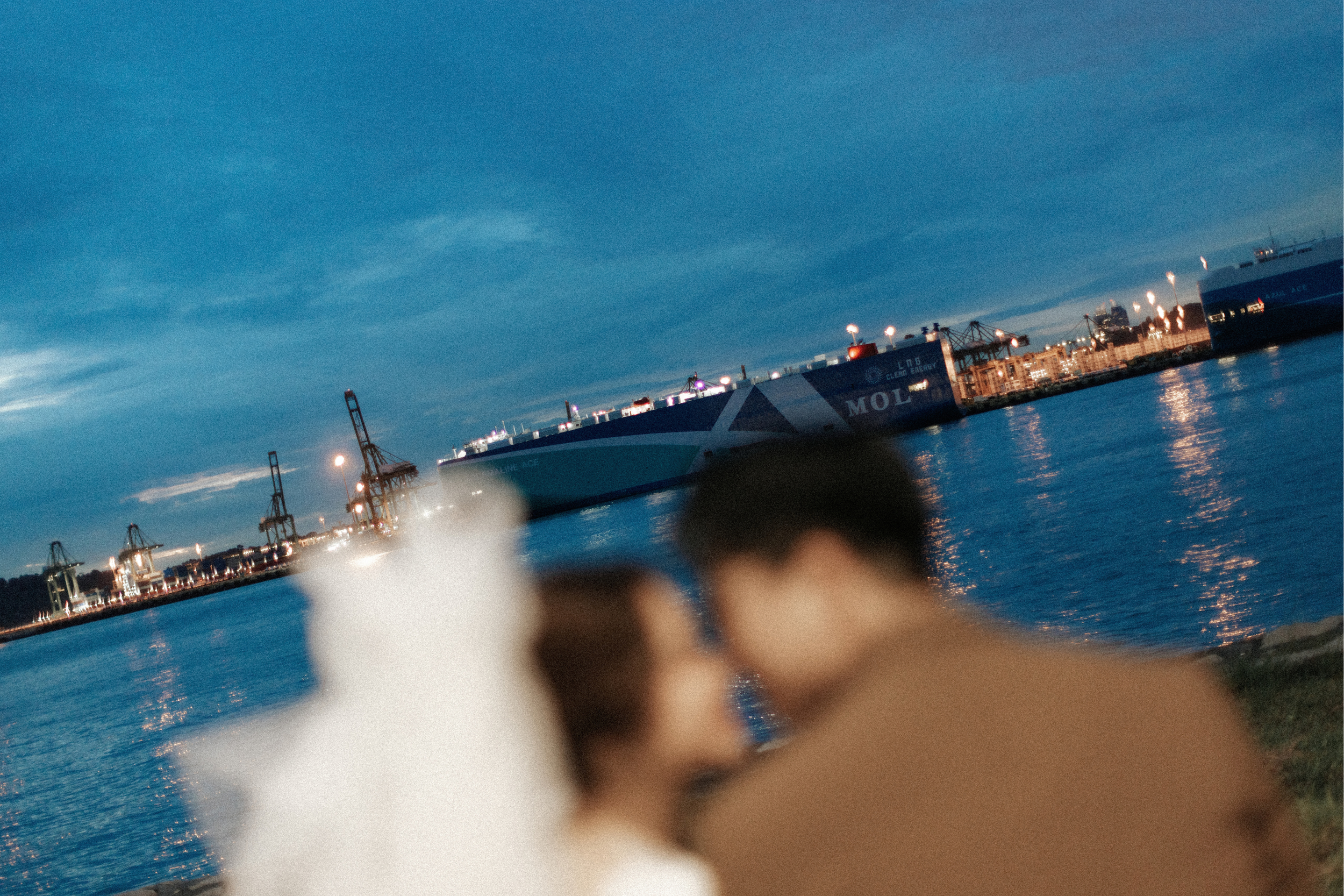 Vintage pre-wedding photoshoot in a Wong Kar Wai style, captured in the Singapore heartlands by Ash for Breadandbutterworks.
