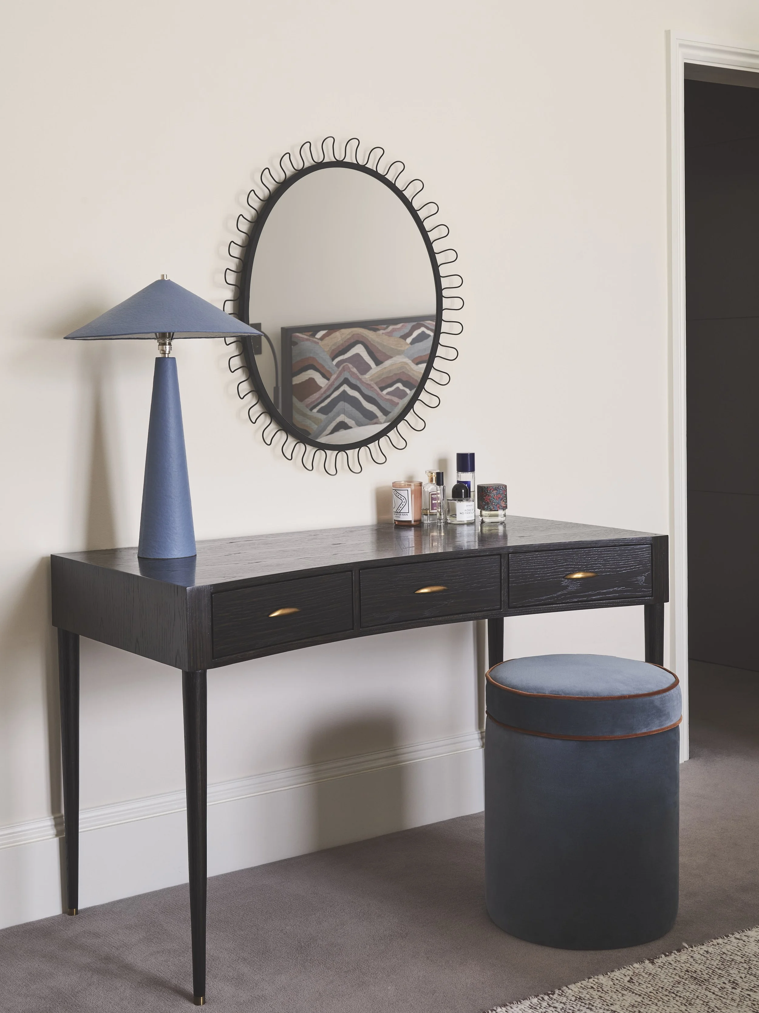 Black 'Undalato'  Mirror