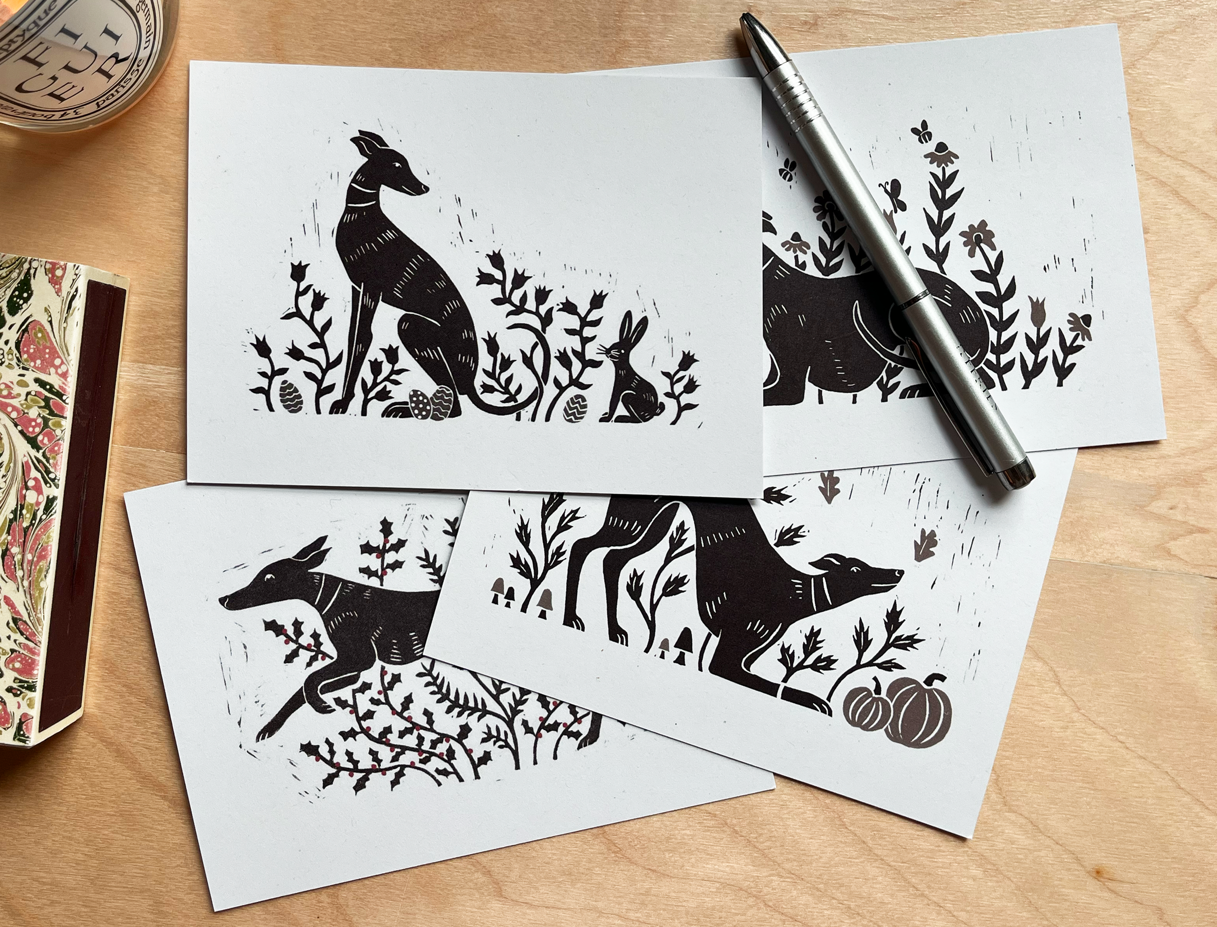 Whippet Postcards/Gift Stationary