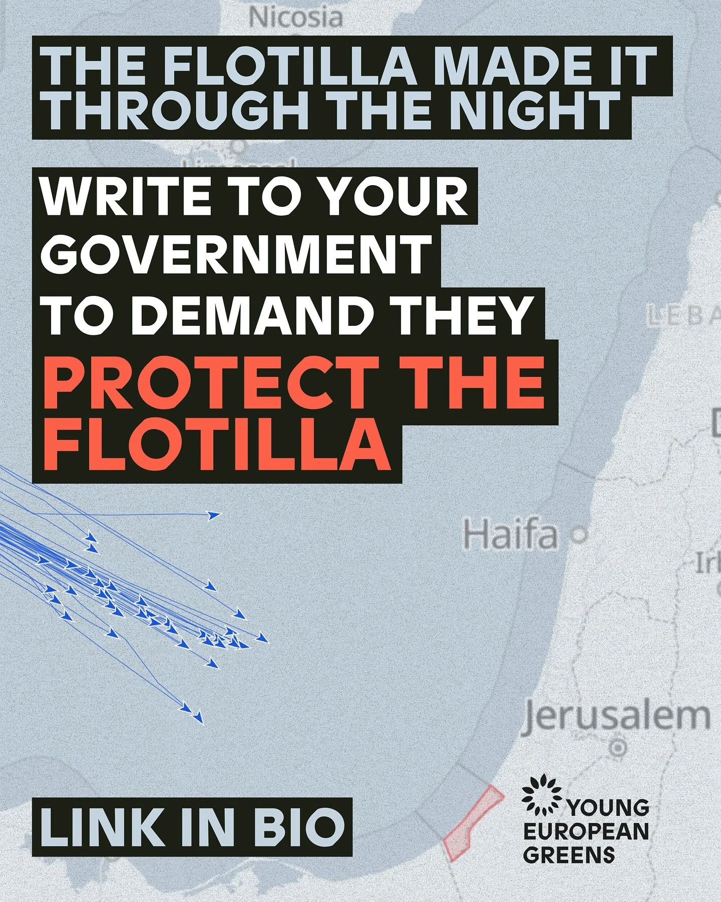Time is critical.
The @globalsumudflotilla is just over 100 nautical km from Gaza and last night, the Israeli military used violent intimidation tactics against some of the vessels. The risk of further attacks is rising by the hour.
These are civi