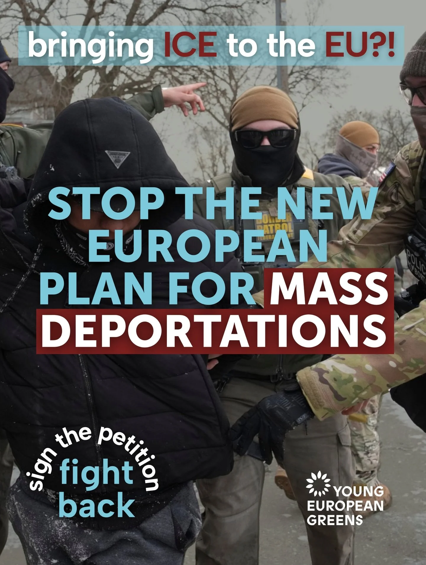 🚨 ICE in the EU?! We&rsquo;ve all seen the horrible images of the violent and murderous ICE raids coming from the US but the EU is planning to straight up copy Trump&rsquo;s policies with their new Deportation Regulation.

What&rsquo;s on the table?