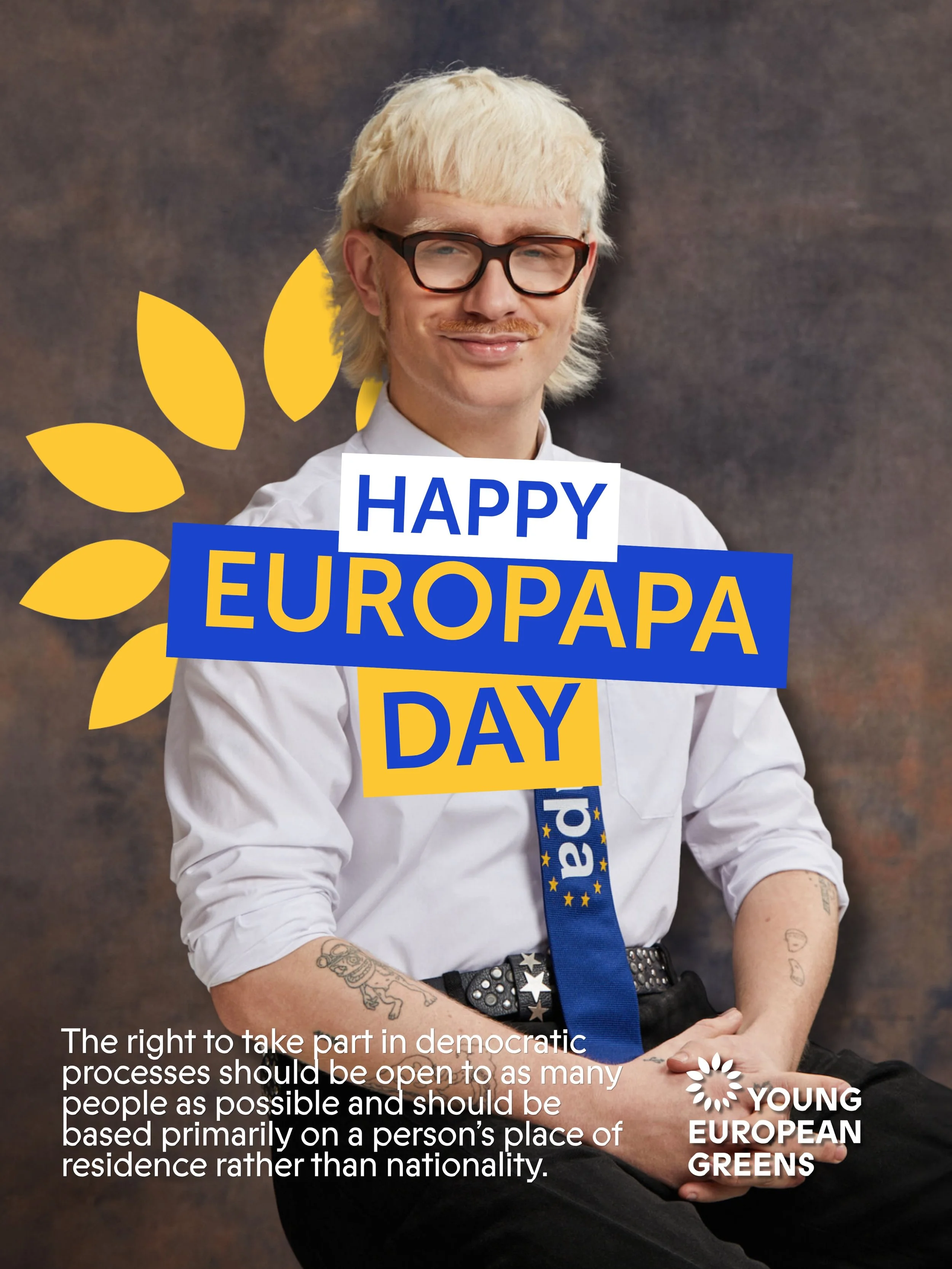 Happy Europapa day 🌟

Nobody should be deprived of the right to vote because of their age, nationality, ethnicity, the fact that they are in prison, or any other criteria. 

All foreign citizens should enjoy the right to vote in their place of resid