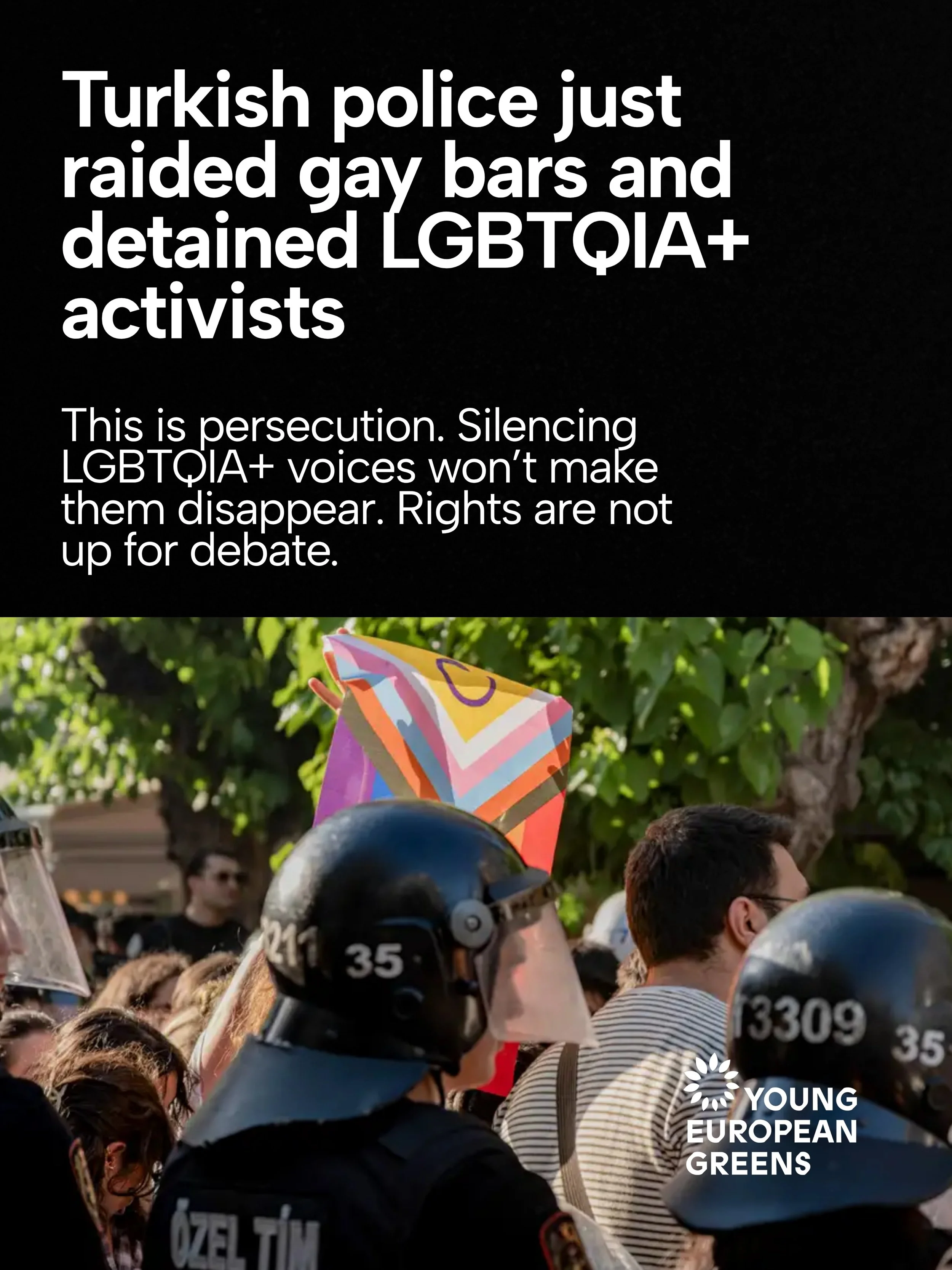 Yesterdays&rsquo; crackdown on LGBTQIA+ people and organisations in Turkey is persecution, plain and simple.

At least 47 people have been detained in coordinated raids targeting activists, LGBTQIA+ associations and businesses across 15 provinces. Th