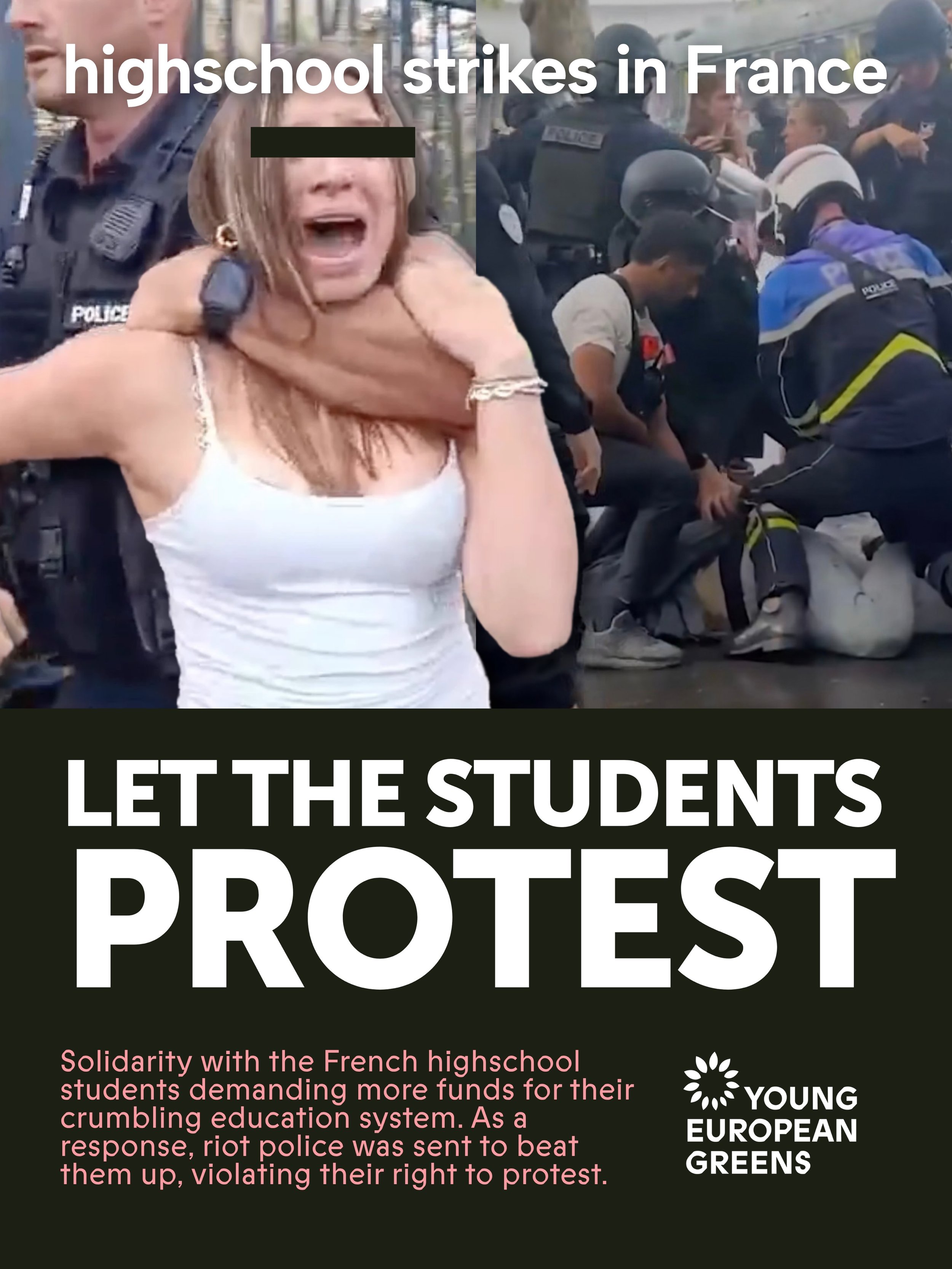 &ldquo;be young and shut up&rdquo;

For the past week, French students have been putting blockages around their high schools to address the country&rsquo;s crumbling education system. They want more teachers, renovated schools, and better support.

A