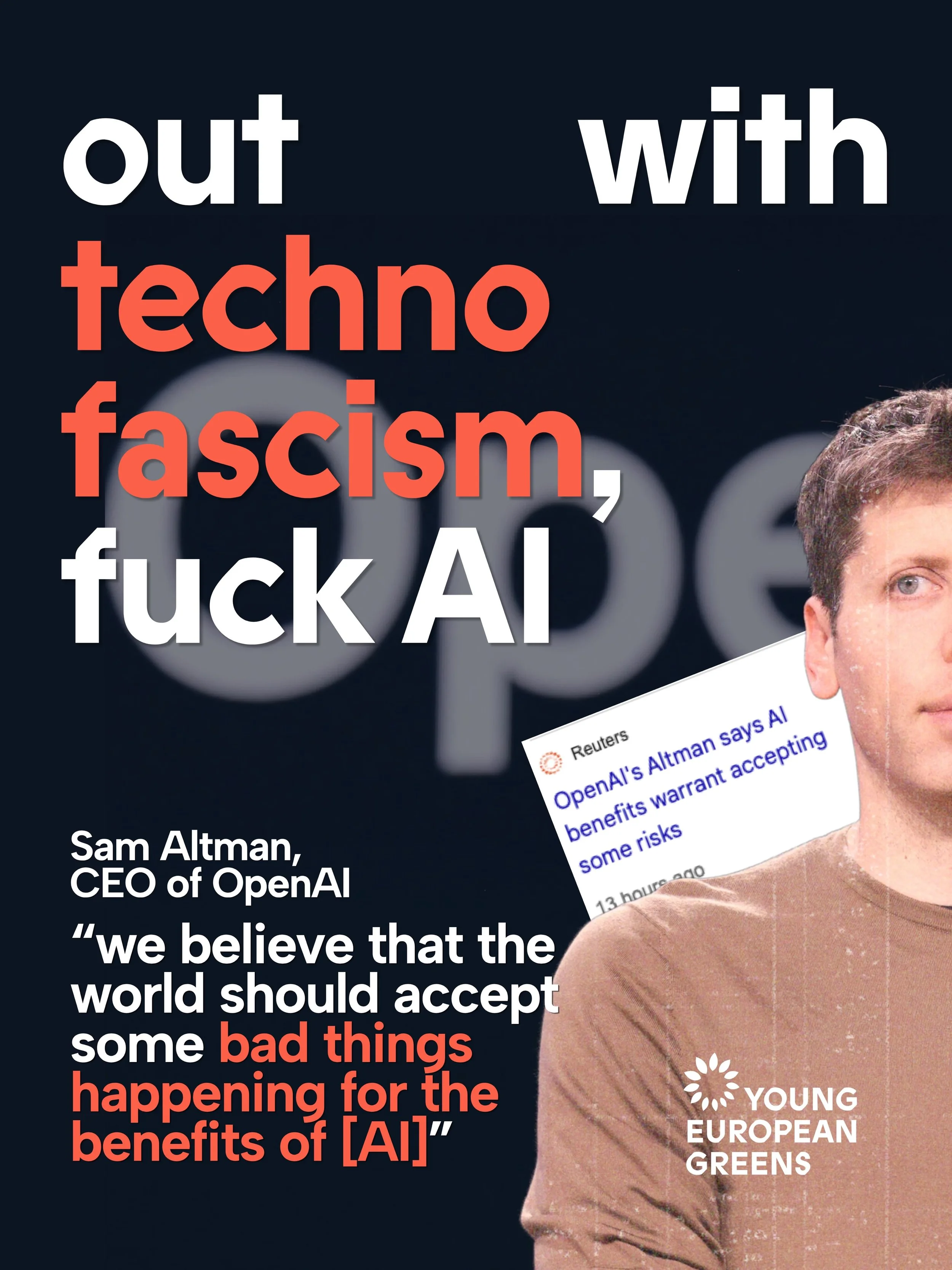 No, Sam. Our digital rights are not your profit. 

In a leaked document, it was revealed that the European Commission plans on giving access to our personal data to big tech, without restrictions. The same big tech CEO that said he believed &ldquo;th