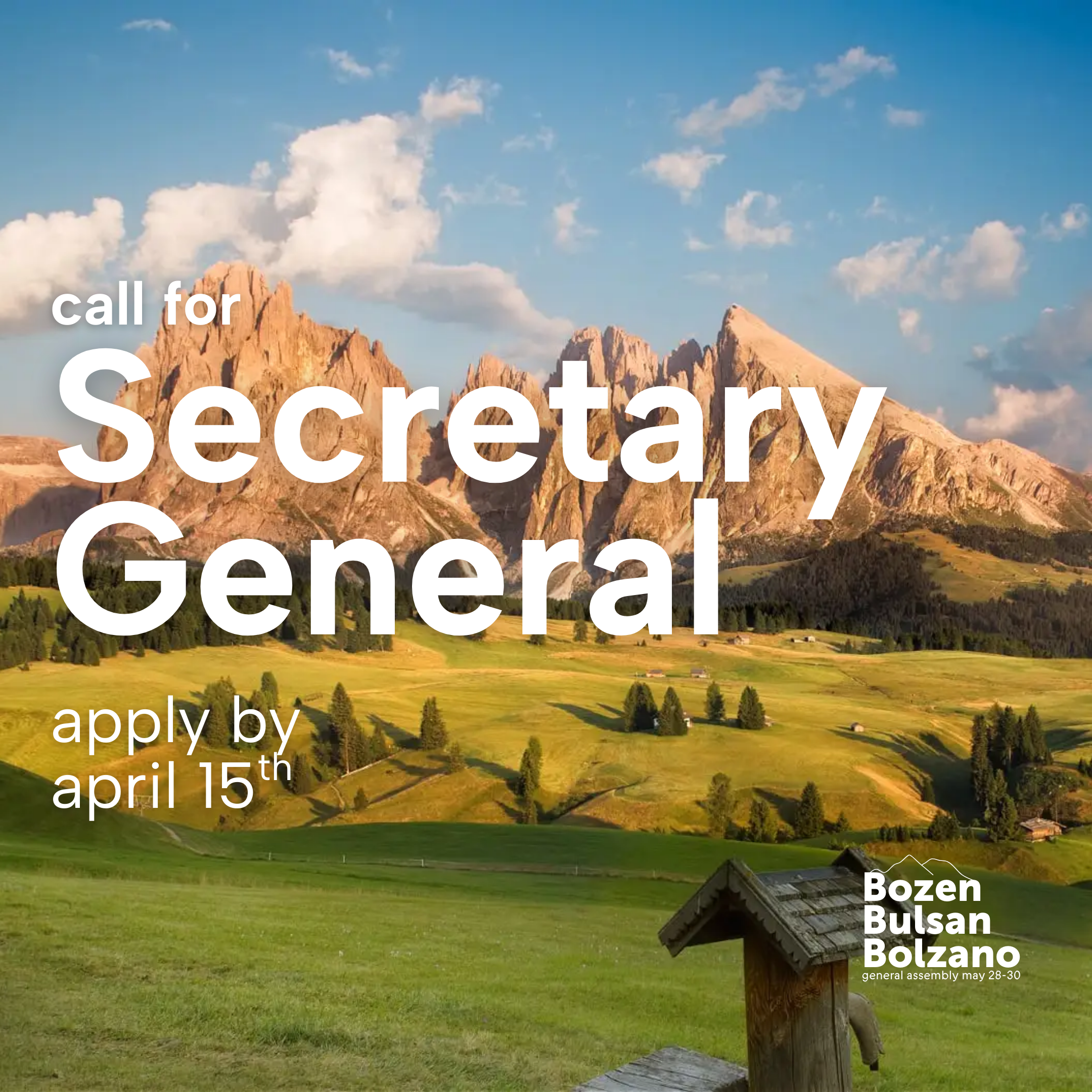 Call for secretary general
