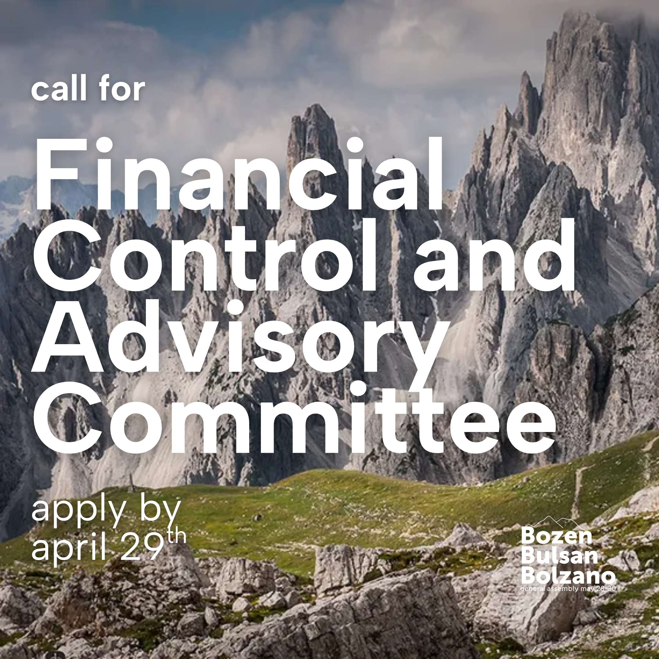 call for CALL FOR FINANCIAL CONTROL AND ADVISORY COMMITTEE