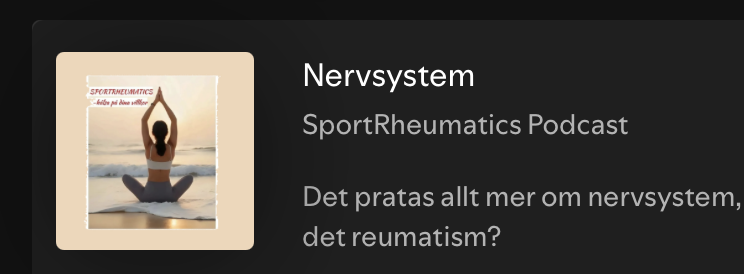 Nervsystemet &amp; SportRheumatics PodCast 