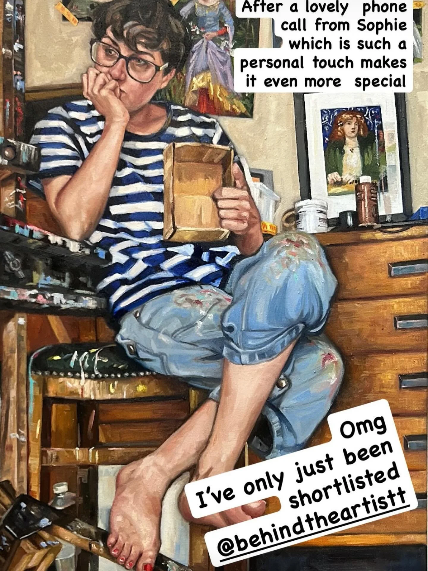 I&rsquo;ve only gone and got shortlisted !!!!!!!!!!!! More details to come &hellip; I can&rsquo;t tell you how thrilled I am whenever there was a moment for reassurance this was it !!!!! And thank you to Sophie who is so supportive of the arts and ar