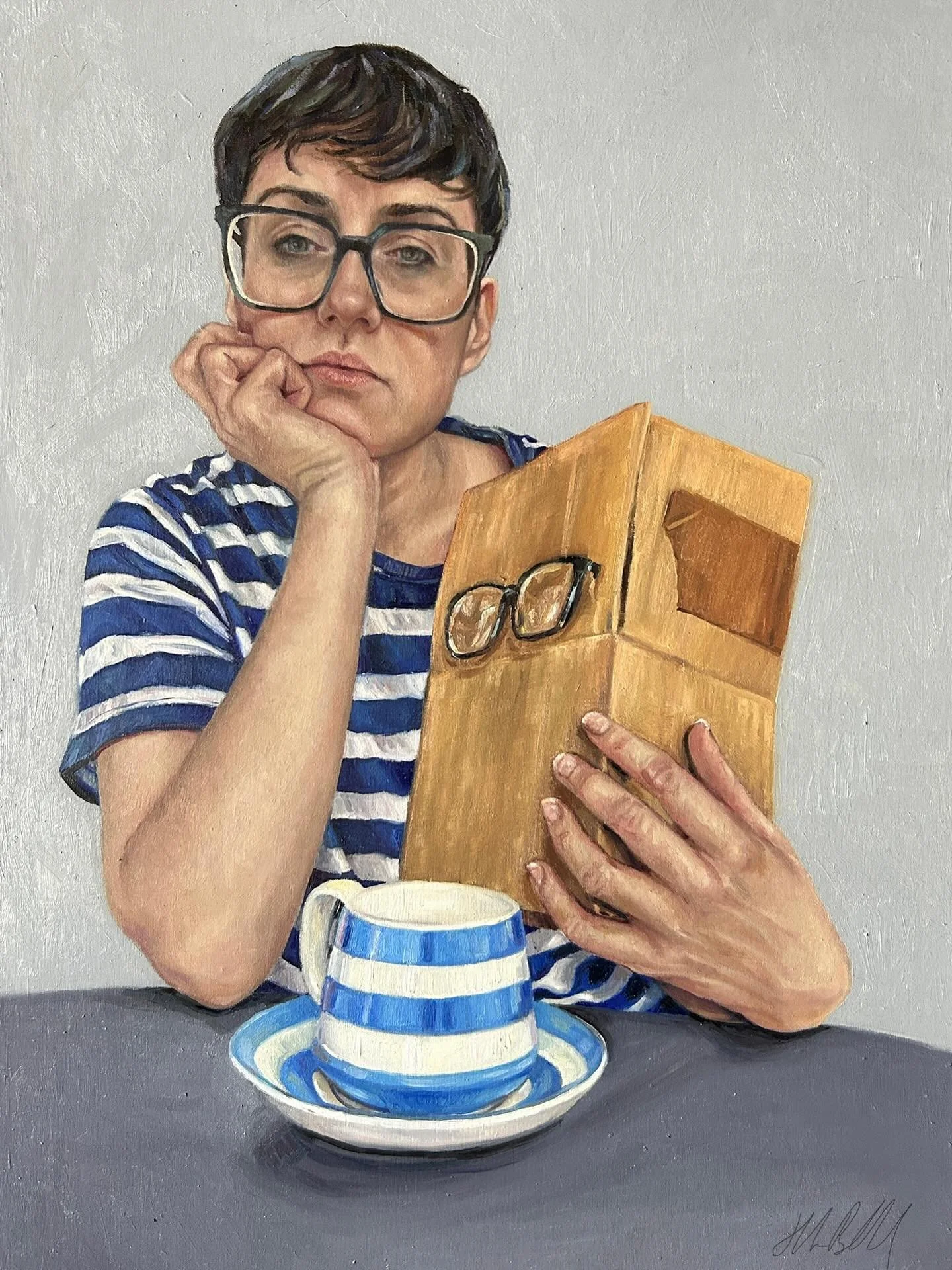 I think this is nearly finished if not finished&hellip; this series is starting to take shape. The Invisible Artist Series I&rsquo;m looking forward to getting these out there, join me for a cup of tea but just know I may be with you but I may be thi