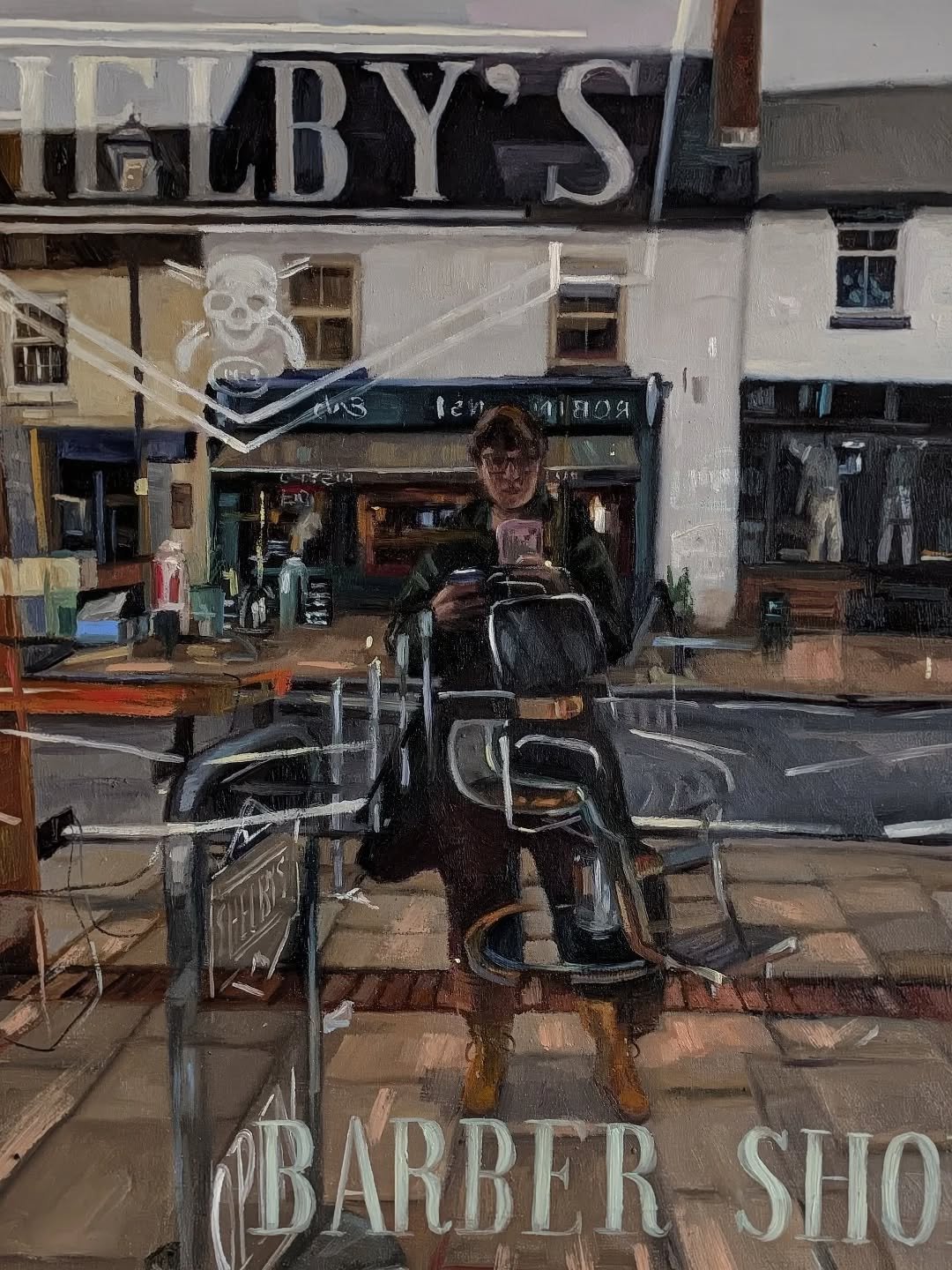 Reflections of the West Midlands
When modern pop culture intermingles with real life..@peakyblinders ..when a barbers shop takes the name Shelby's it's going to make a good painting ..can't say us west midlanders aren't proud when it comes to this ph