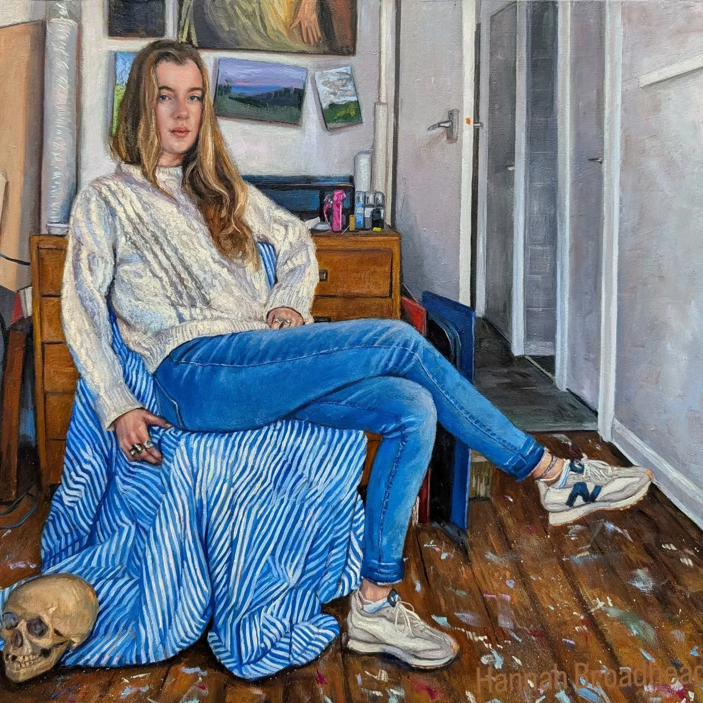 Think I'm finished this was a lesson  in control, small panel 30 by 30cm, alot of detail work, the model and the artist is always a power play and I definitely think in this case Aimee was the one with all the power from pose to presence she commands