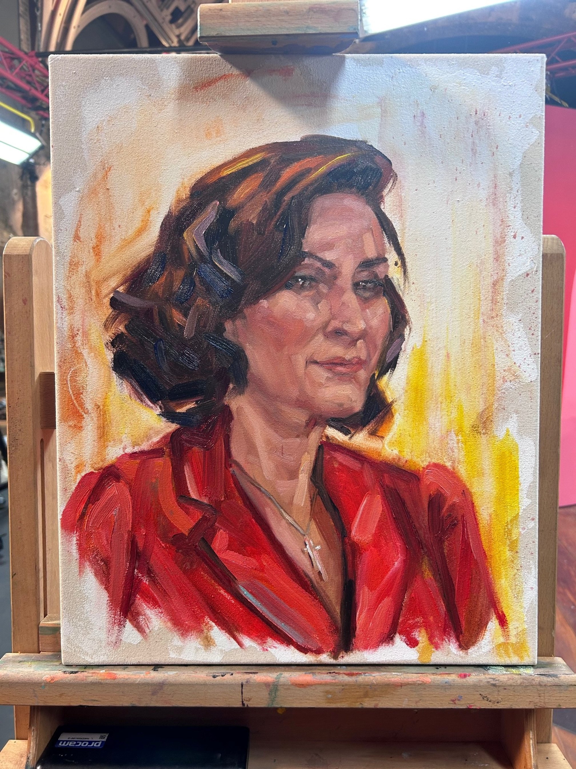 Shirley Ballas, Sky Arts Portrait Artist of the year 2023 , Shirley Ballas private collection New York