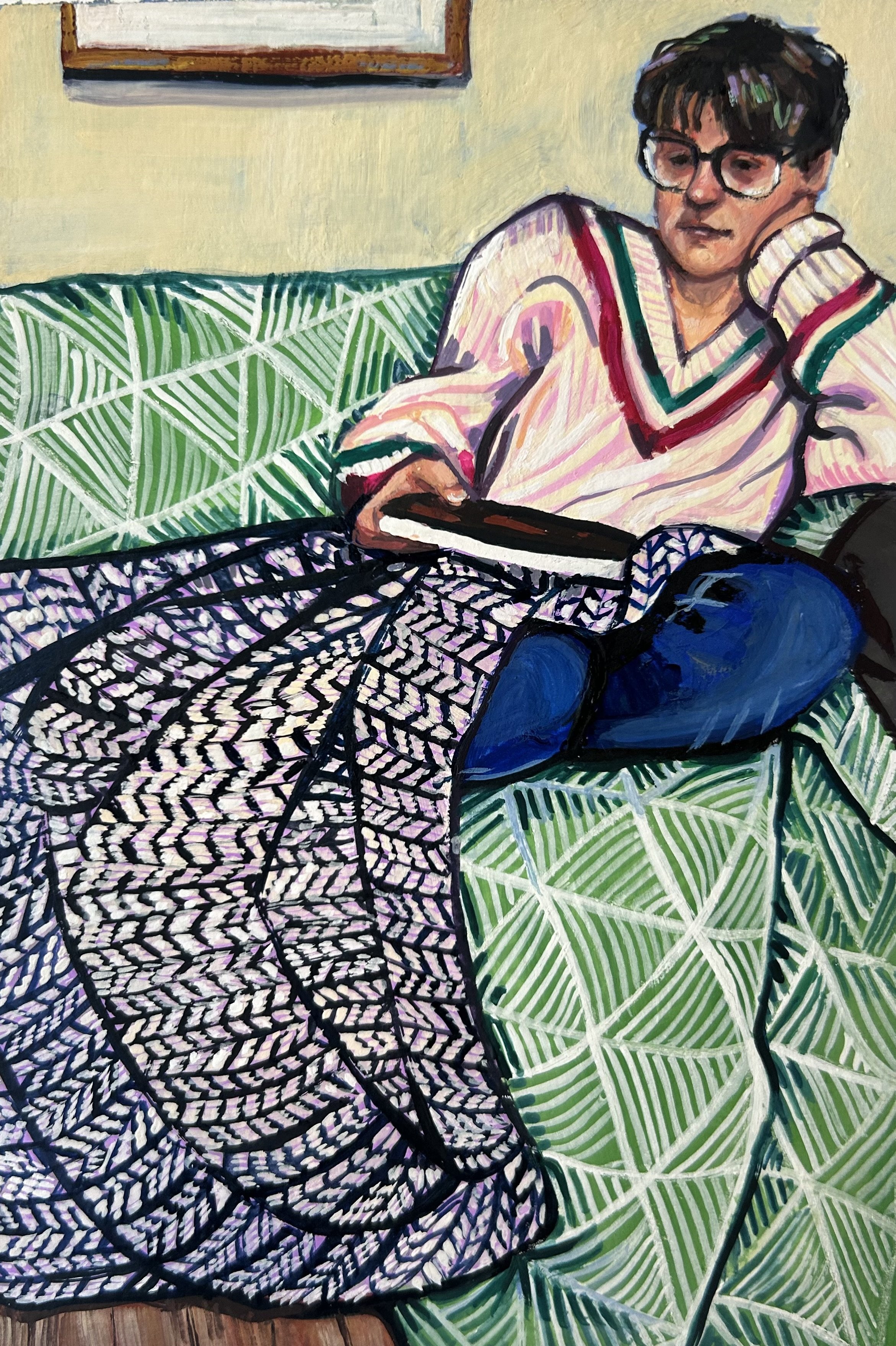 Study for new painting yet untitled, Gouache on paper 2024