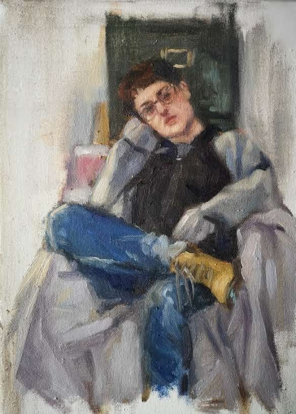 Baggy Jumper, Sky Arts Portrait Artist of the year 2023