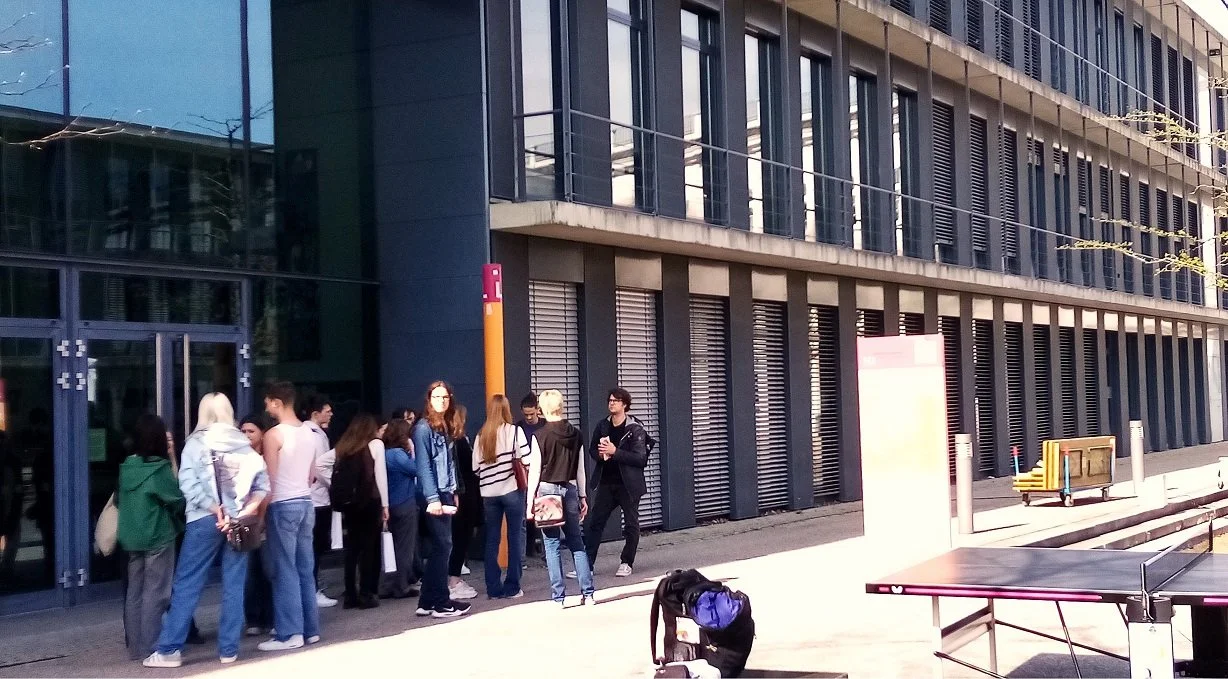 Campus am Roten Tor der TH Augsburg nahedem Bahnhof Augsburg, Haunstetter Straße
