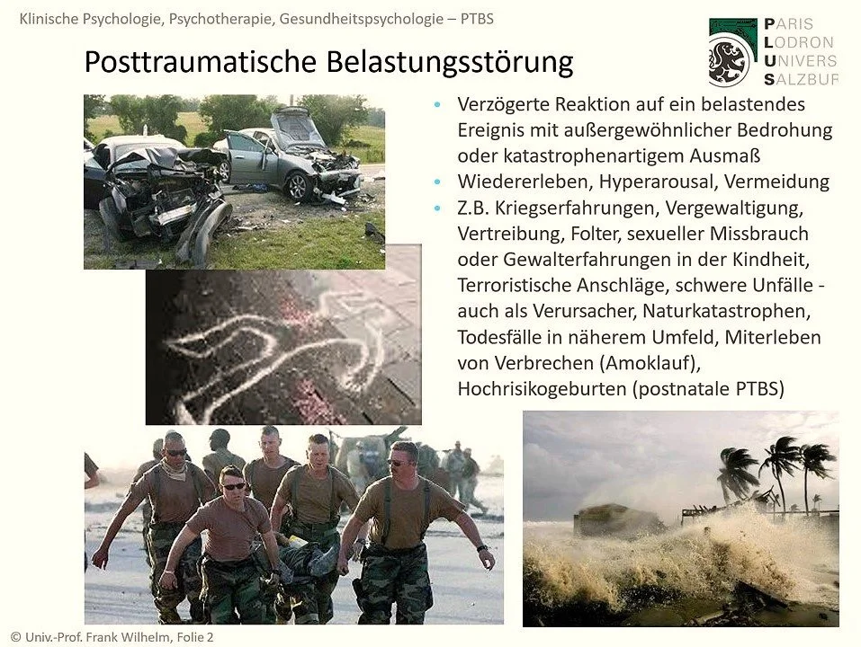Klinische Psychologie mitProf. Dr. Frank Wilhelm an der PLUS Uni Salzburg, Vorlesungs-Folie