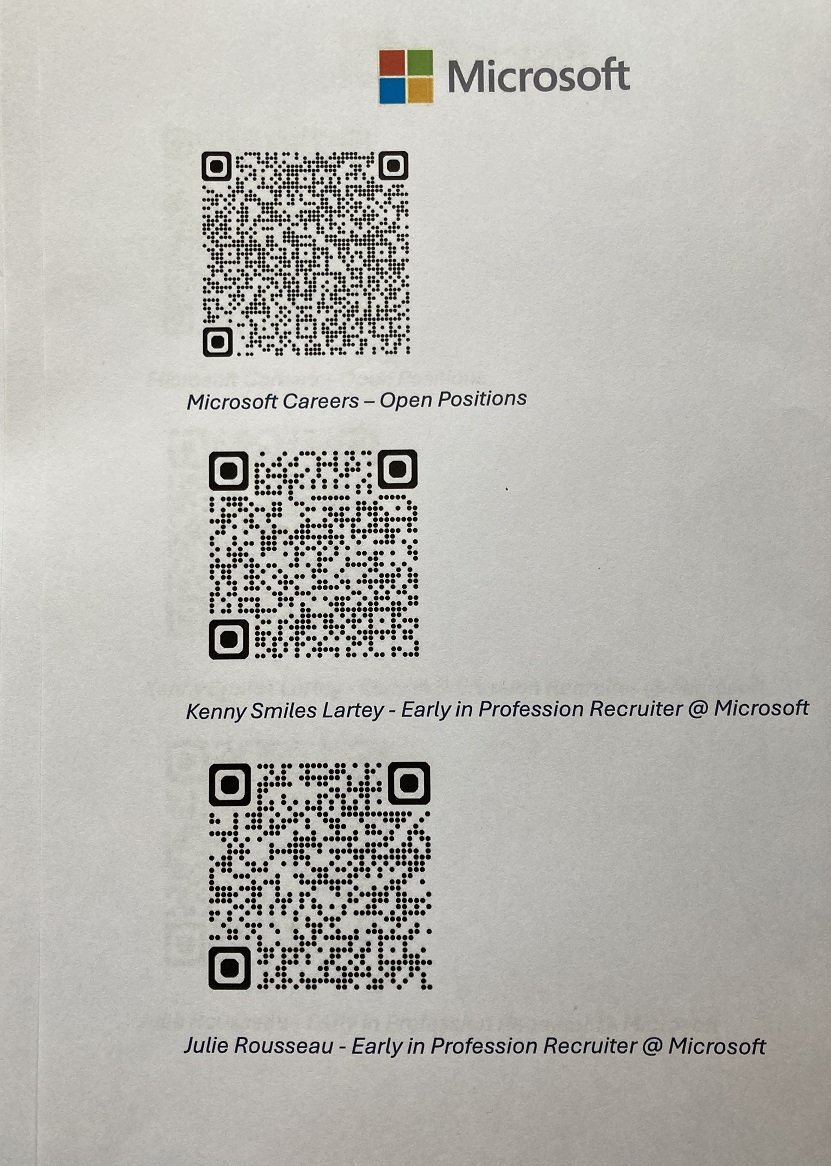 Microsoft München: QR-Code Open Positions