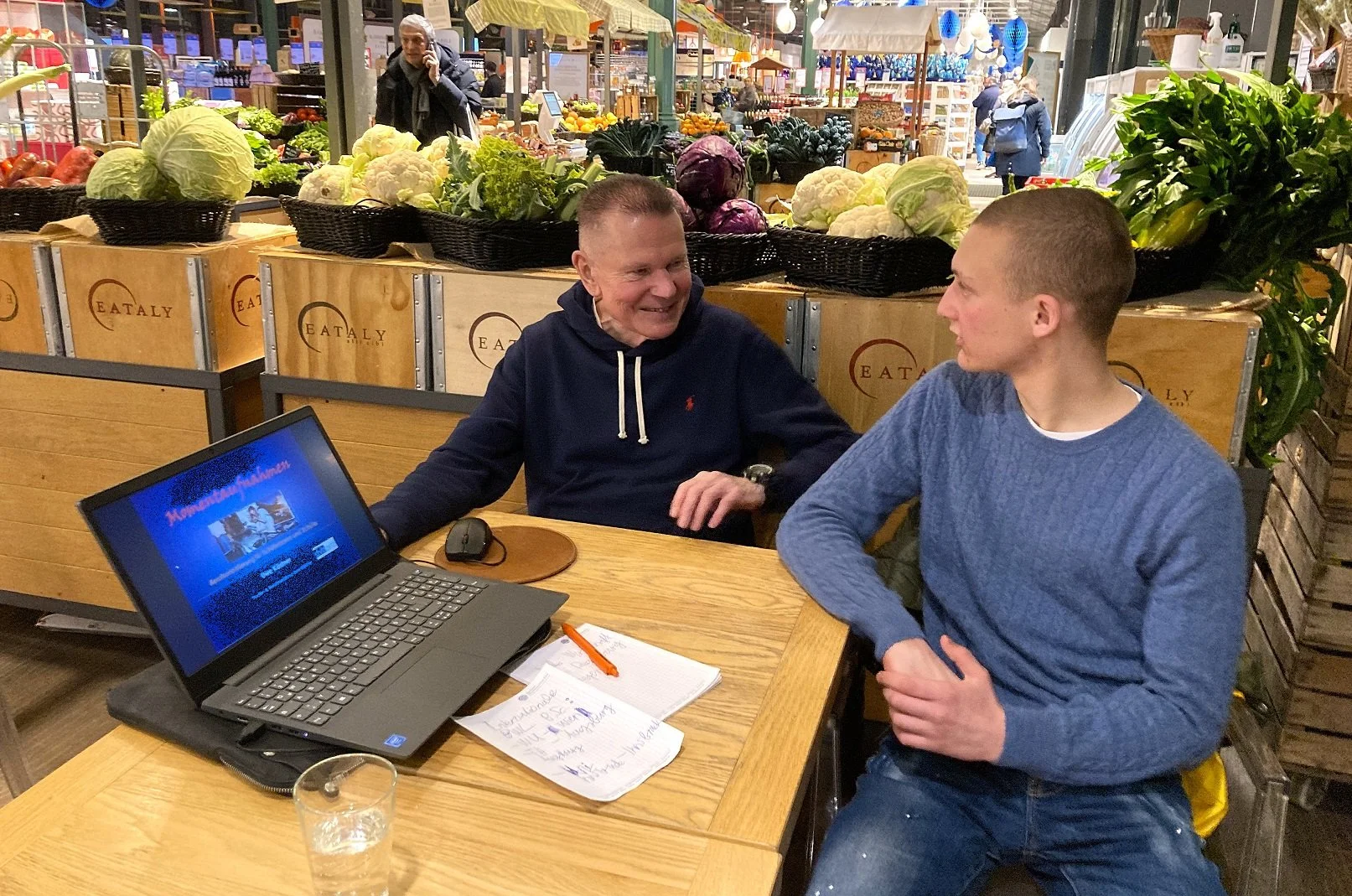 Studienberatung im Eataly mit Uwe Kästner