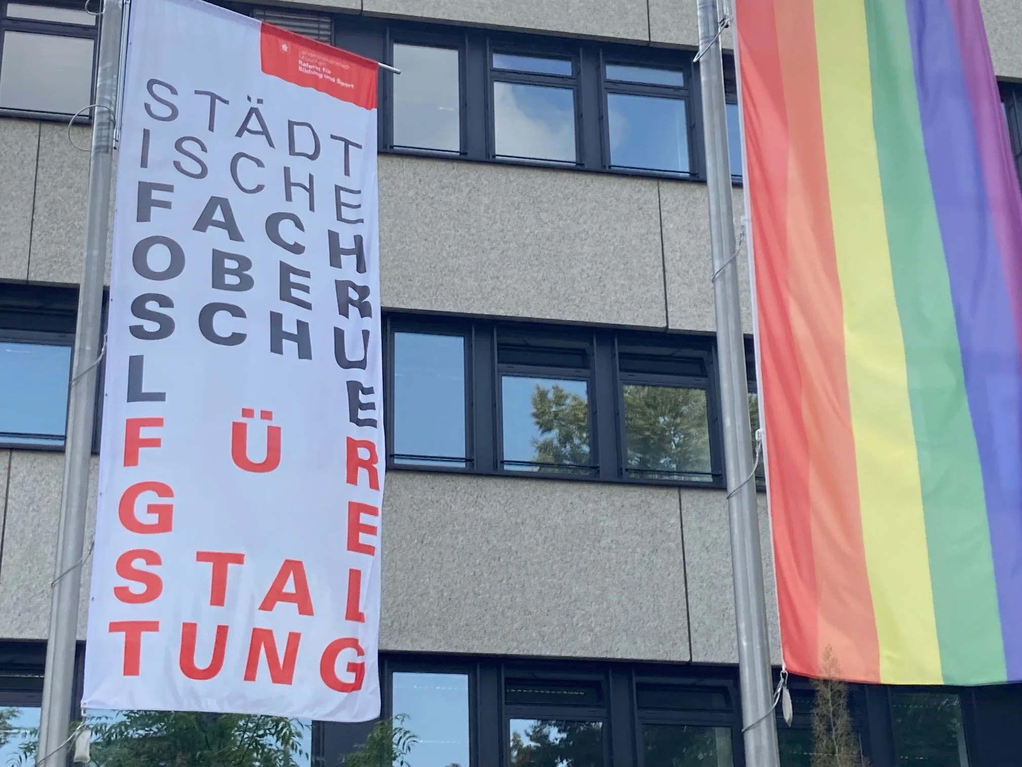 Die Städtische FOS Gestaltung in der Ungsteinerstr. 46 am Giesinger Bahnhof