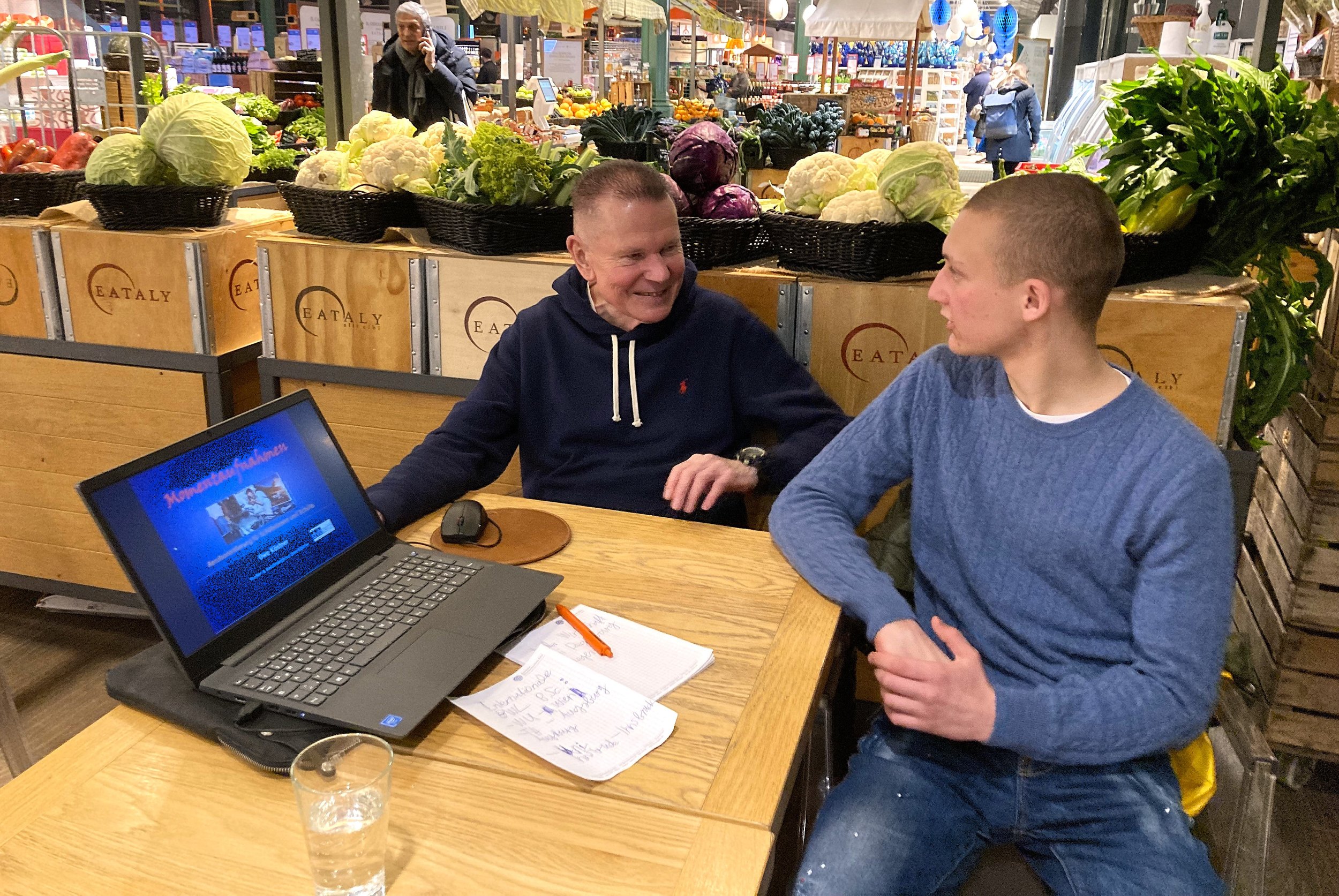 Studienberatung im Eataly mit Berufsberater Uwe Kästner