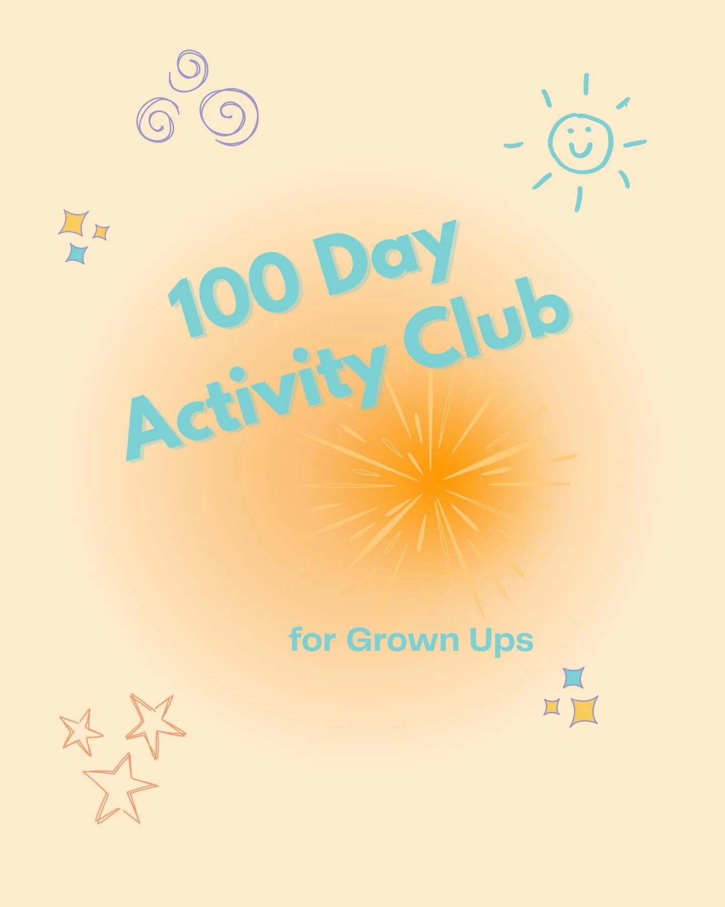 Don&rsquo;t miss out, we start tomorrow!!

Just a quick reminder, because I know the last few weeks have been busy&hellip;.

The 100 Day Activity Club for Grown Ups begins on Monday, and this is your last chance to join us.

If you&rsquo;ve been thin