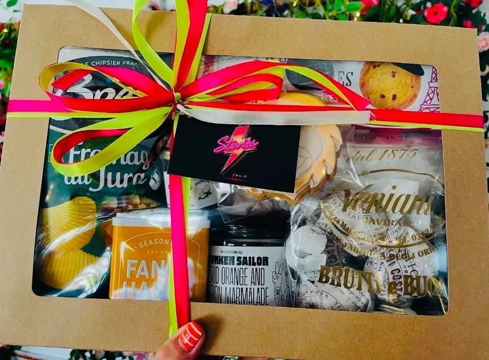 Make this Christmas unforgettable with our beautifully curated hampers, featuring the best from our local suppliers and a selection of our all-time favorite goodies. Each box is thoughtfully packed with our range of locally made, bespoke, artisan pro