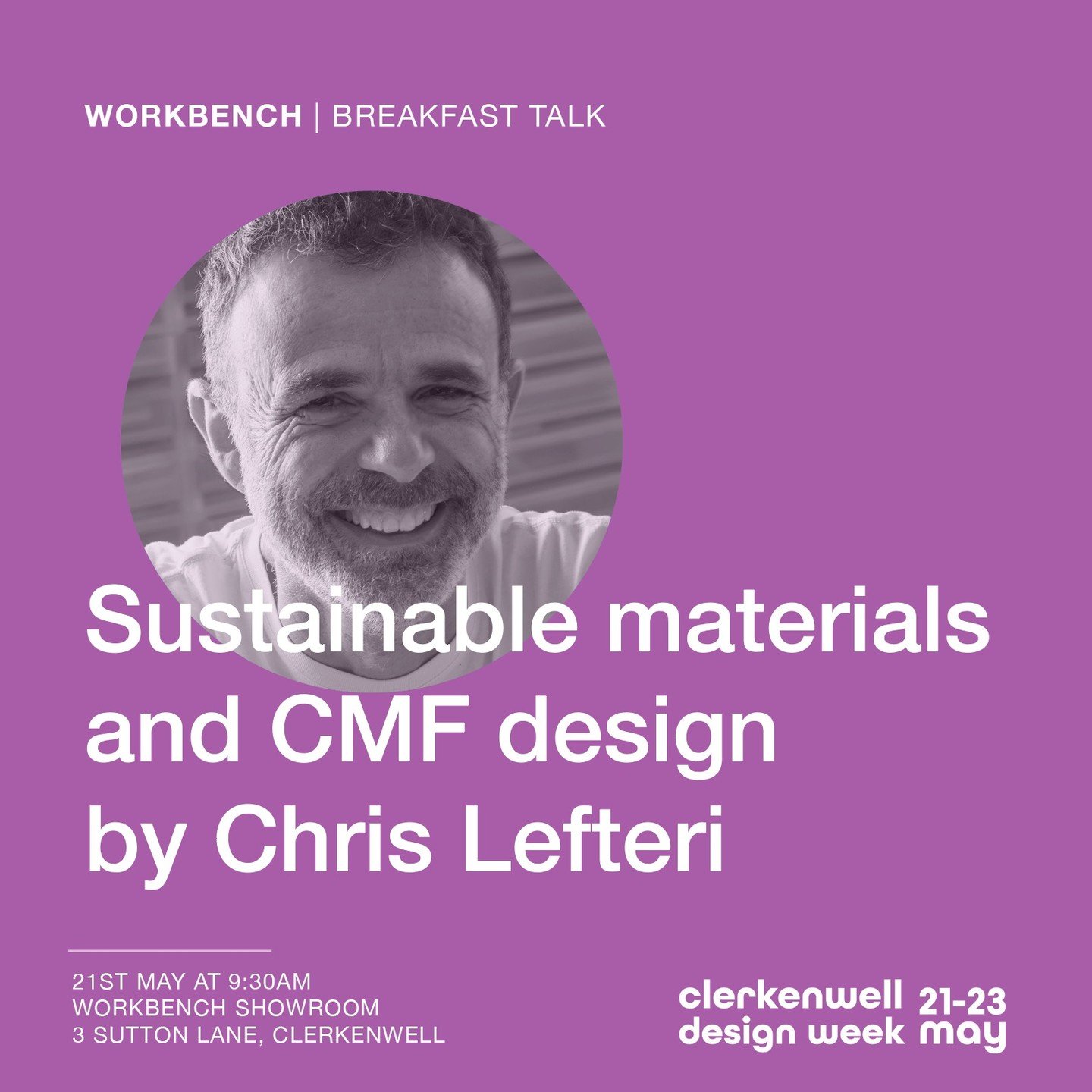 I'll be joining @WorkbenchLtd for an exclusive round table event, over breakfast, to discuss sustainable materials and CMF design on May 21st.

RSVP to @WorkbenchLtd if you wish to attend ! 

#materials #sustainibility #cmf #clerkenwelldesignweek #cd