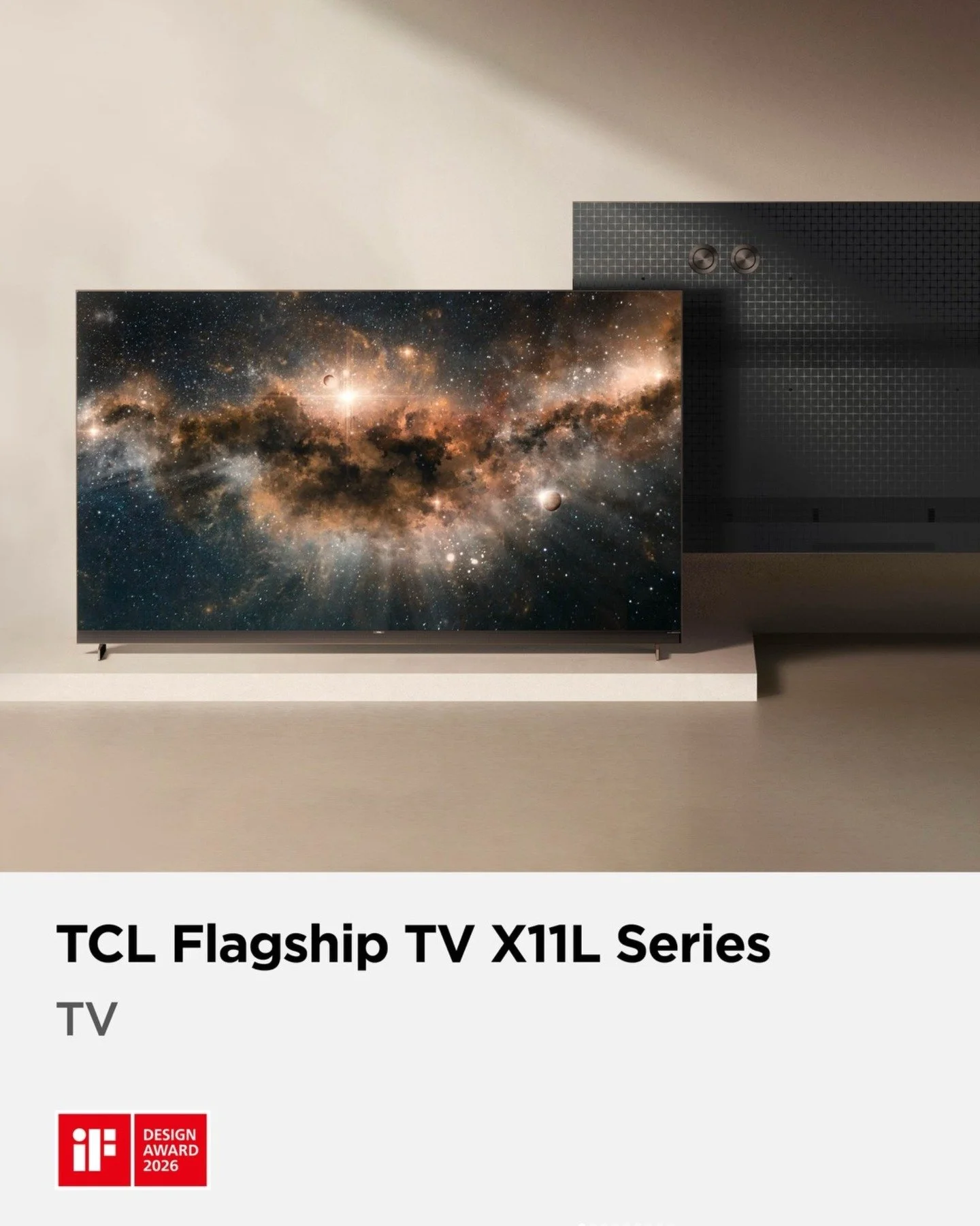Proud moment for the TCL XL11 flagship TV, winner of the iF Design Award 2026!

It was a great pleasure working alongside the TCL design team to bring this exciting project to life. A fantastic collaboration pushing design, materials, and innovation 