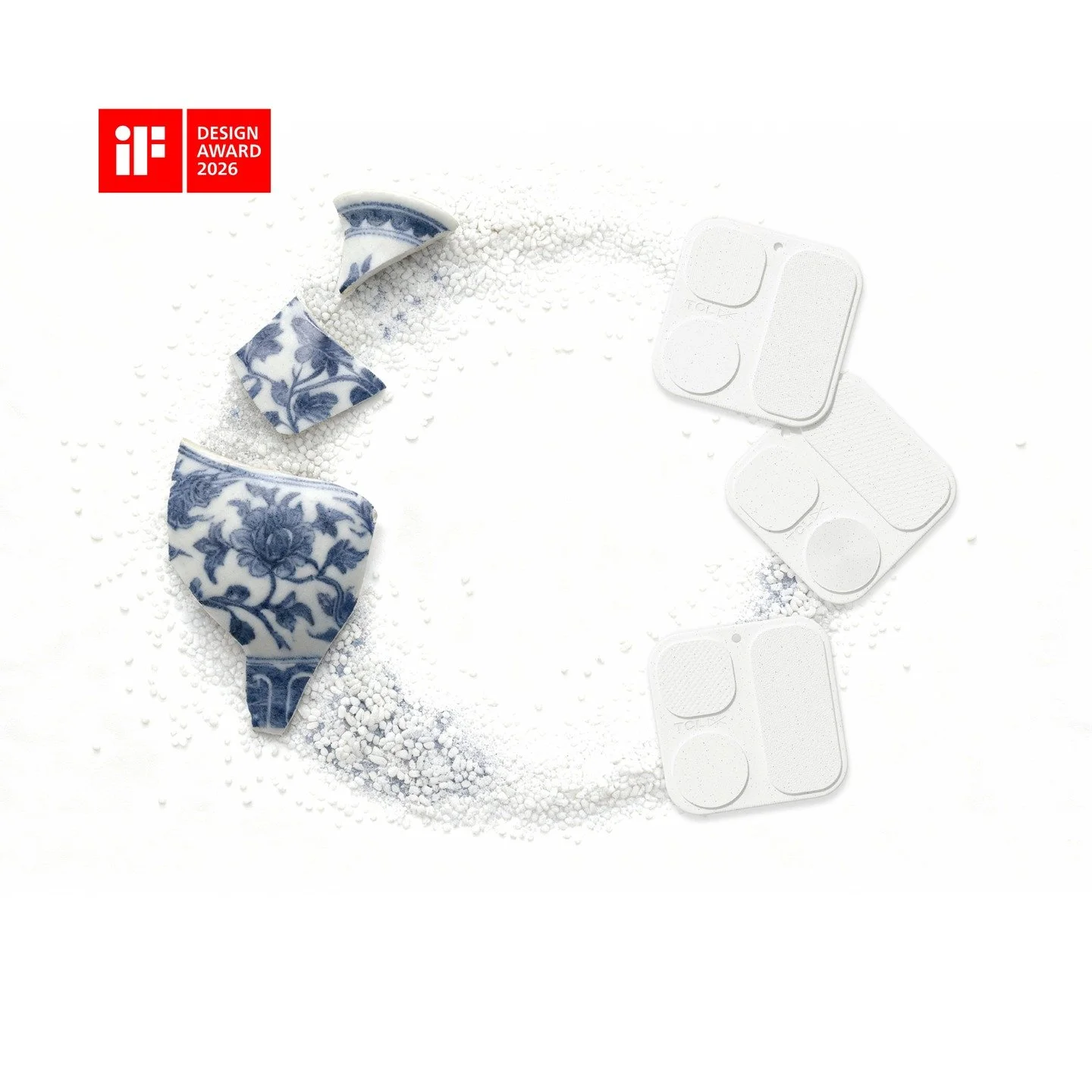 I&rsquo;m overjoyed that TCL Ecora&trade; has been awarded an IF award.

TCL Ecora&trade; is centred around the cultural story of Chinese porcelain blended with the modern context of a global technology brand. Porcelain waste from manufacturing &amp;