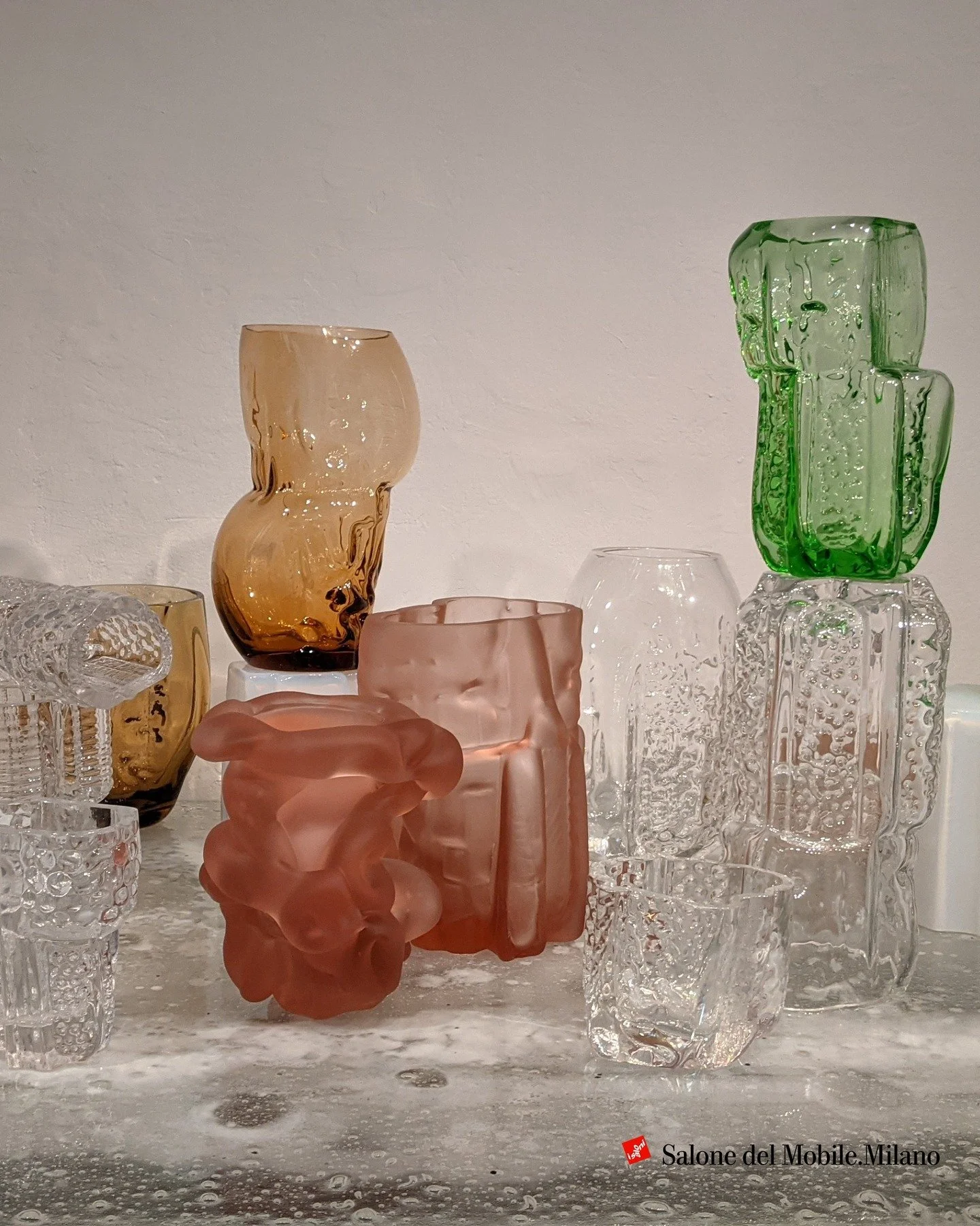 Milan Design Week Day 1. @hana.hillerova celebrates colour, transparency and finish with her truly beautiful glass sculptures. CMF at its finest! 

#milandesignweek2026 #CMF #Colour #Material #Finish #Glass
