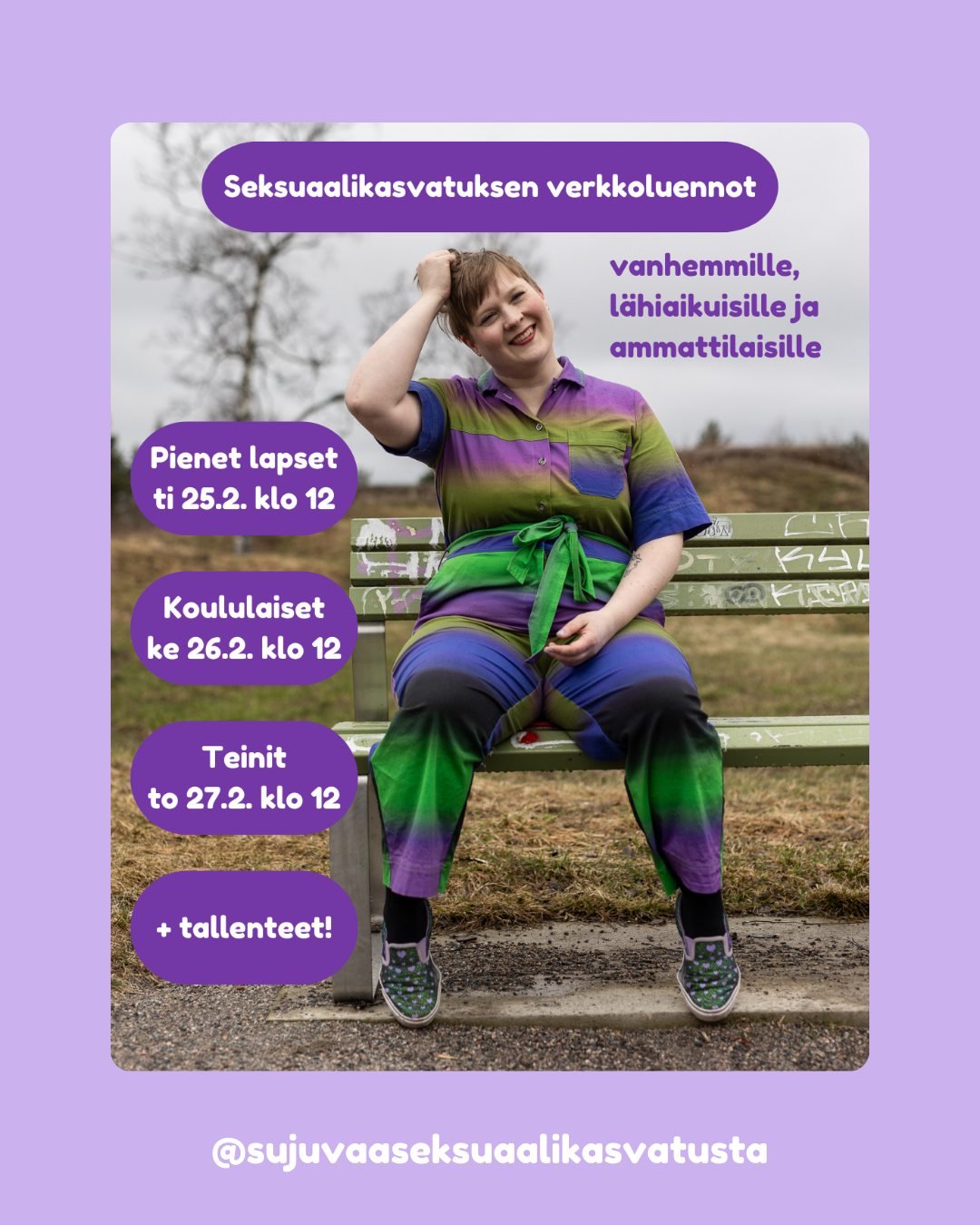 Hyv&auml;&auml; uutta vuotta t&auml;nne Instagram-feedinkin puolelle! Eilen l&auml;hetin vuoden ensimm&auml;isen uutiskirjeen ja tarinoiden puolella jo viikonloppuna vinkkasin helmikuun lopun verkkoluennoista. Nyt on aika korkata uudistunut ulkoasu t