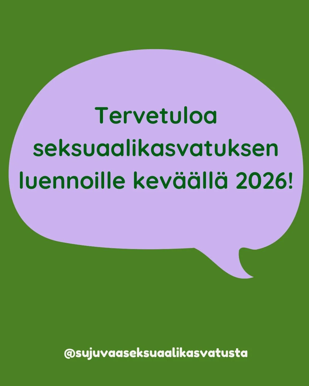 T&auml;ss&auml; kuussa on pitk&auml;st&auml; aikaa tarjolla kolme avointa seksuaalikasvatuksen luentoa, todenn&auml;k&ouml;isesti t&auml;m&auml;n vuoden ainoat. Jos haluat lyhyess&auml; ajassa saada seksuaalikasvatuksen peruspalikat haltuun, tule lin