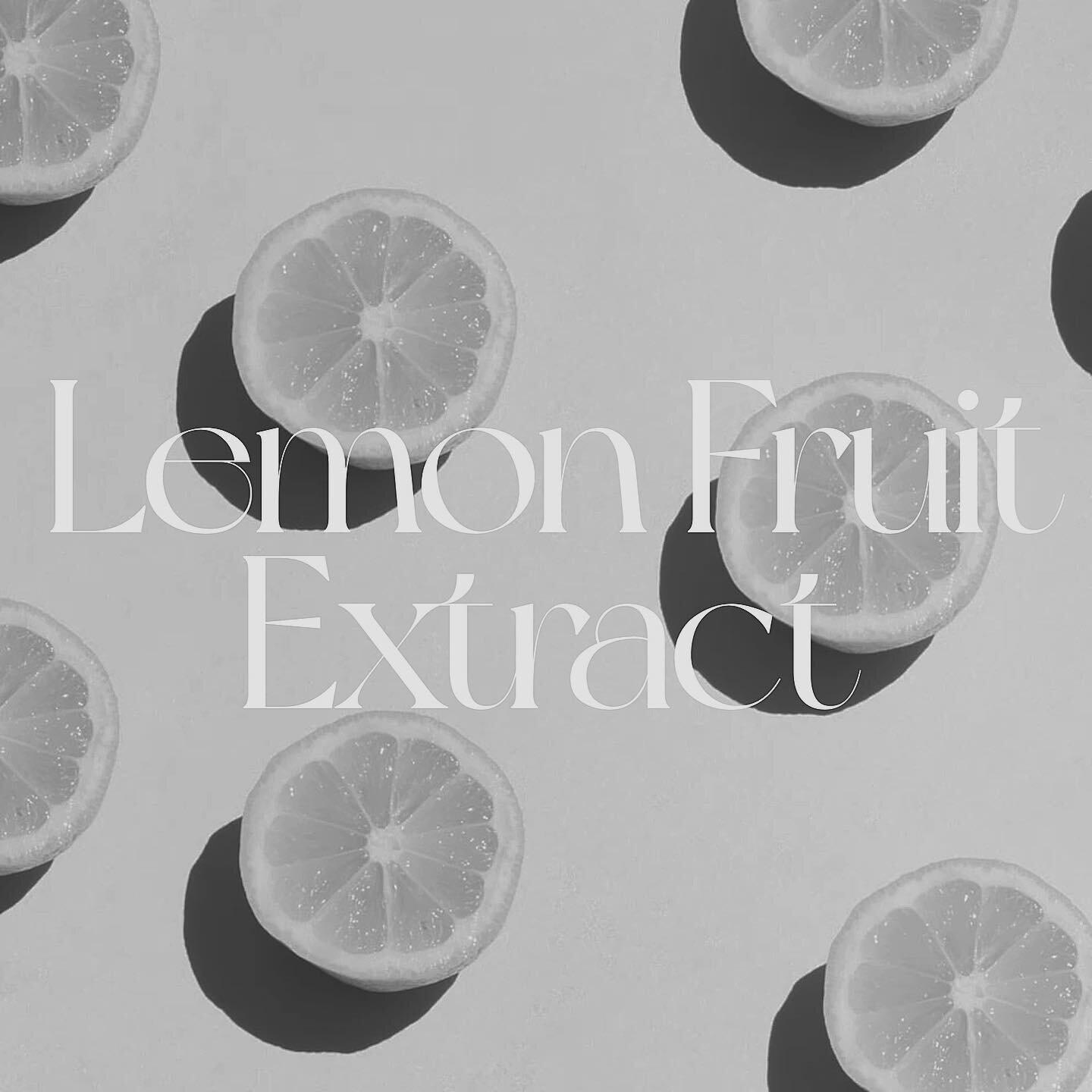 Ingredient spotlight | Lemon Fruit Extract 🍋

Citrus in it&rsquo;s many forms has a wonderful place in skincare. Besides the amazing scent, lemon fruit extract can improve your skin in many ways.

Due to the high level of powerful antioxidants that 
