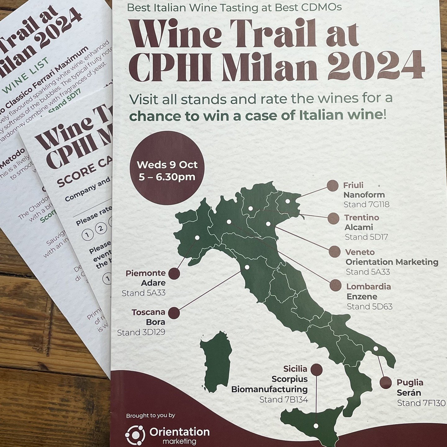 Today's the day of our CPHI Milan Wine Trail🍷

@cphievents
