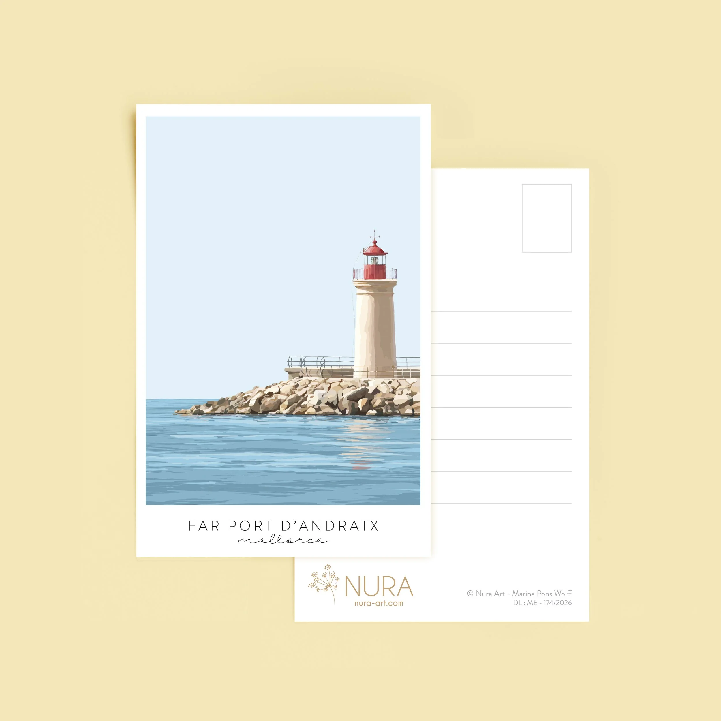 Postal Faro Port Andratx Mallorca