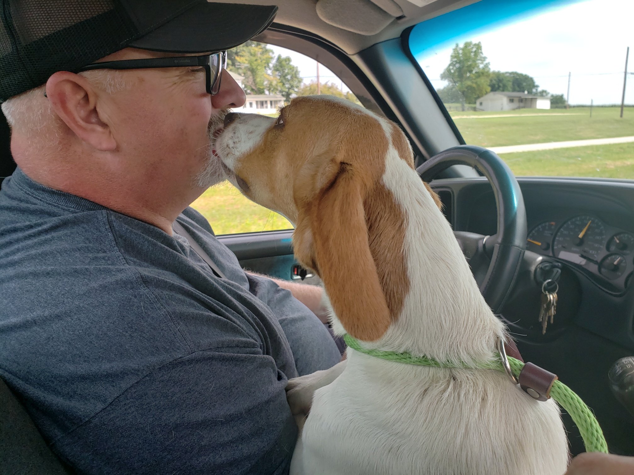 Chuck loving on Donald!