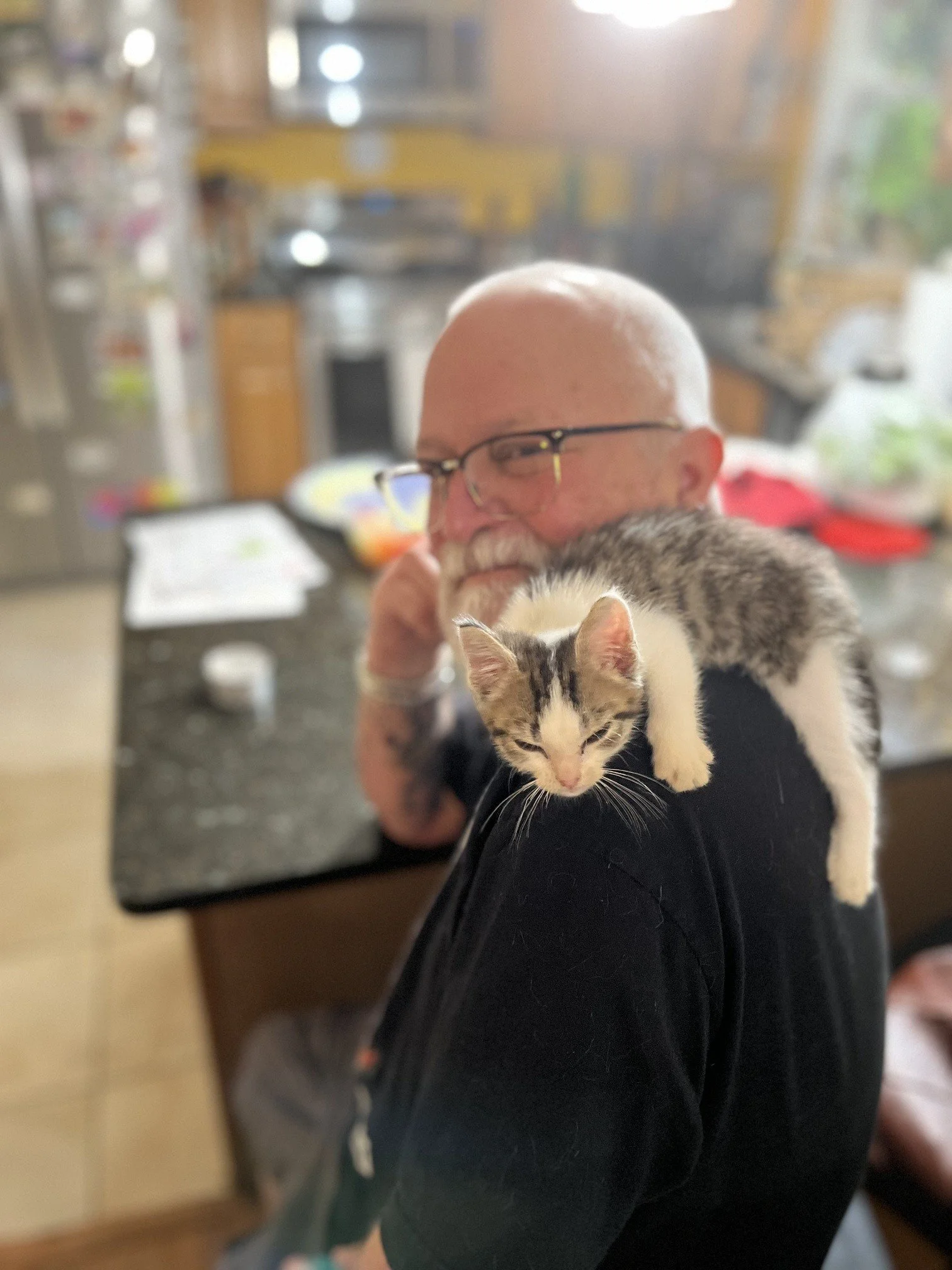 Tempest loving his Dad so much!!!