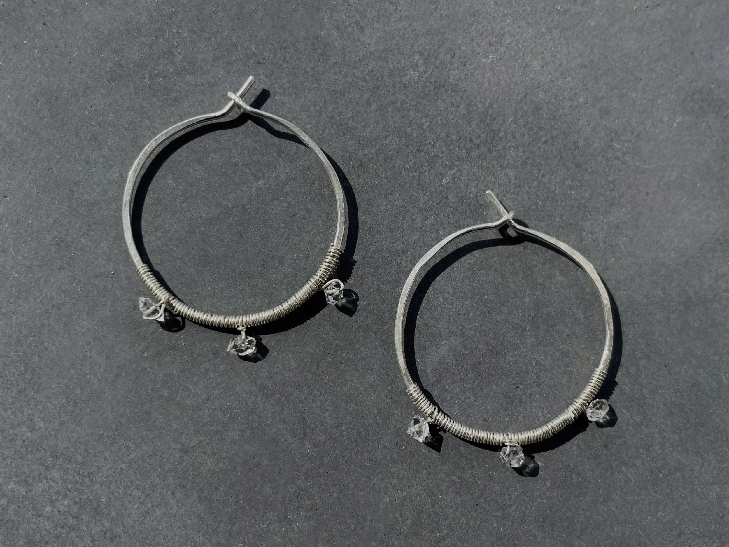 Herkimer diamond hoops 3 Lindsay McDonagh.jpeg
