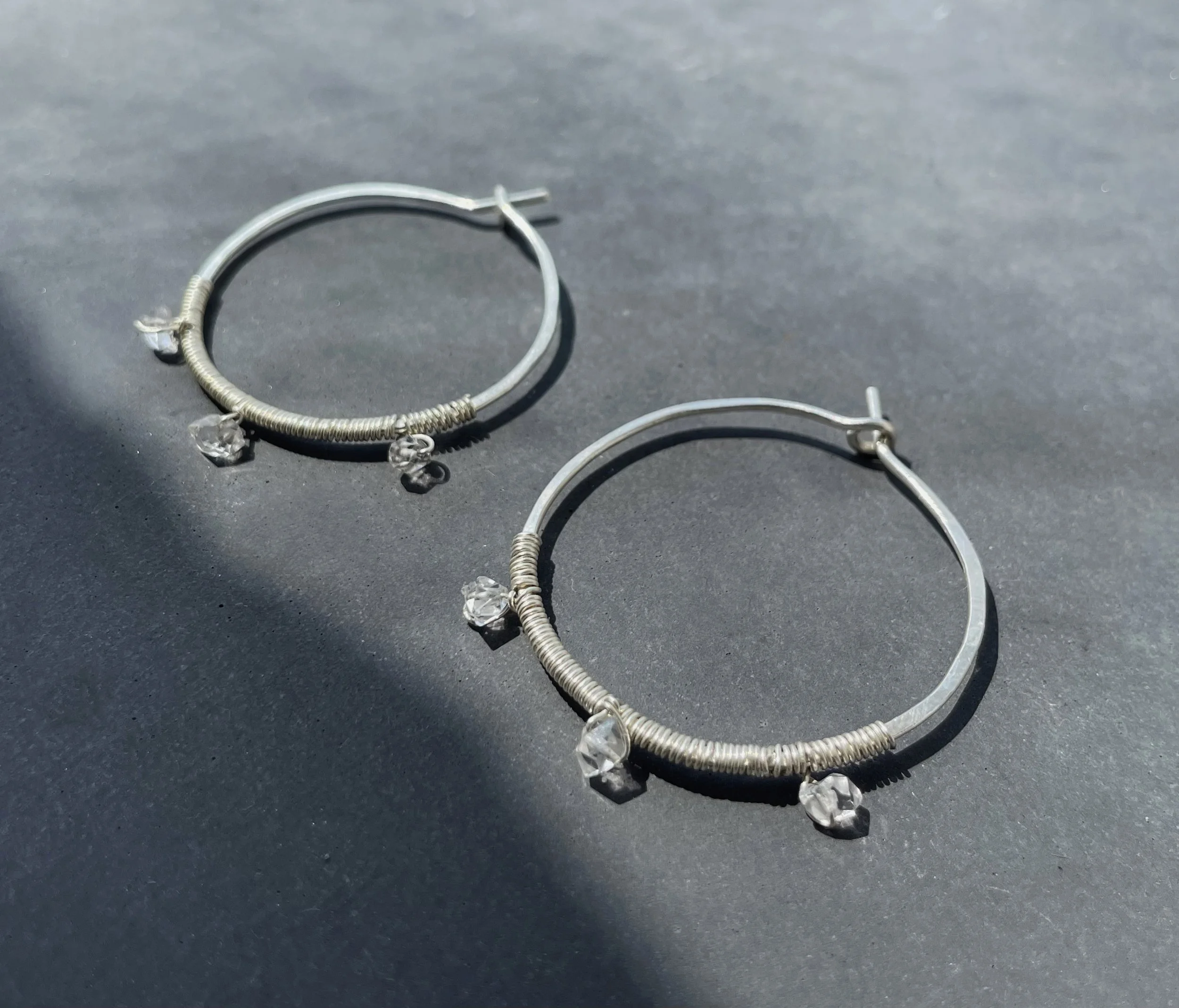 Herkimer diamond hoop 2 Lindsay McDonagh.jpeg