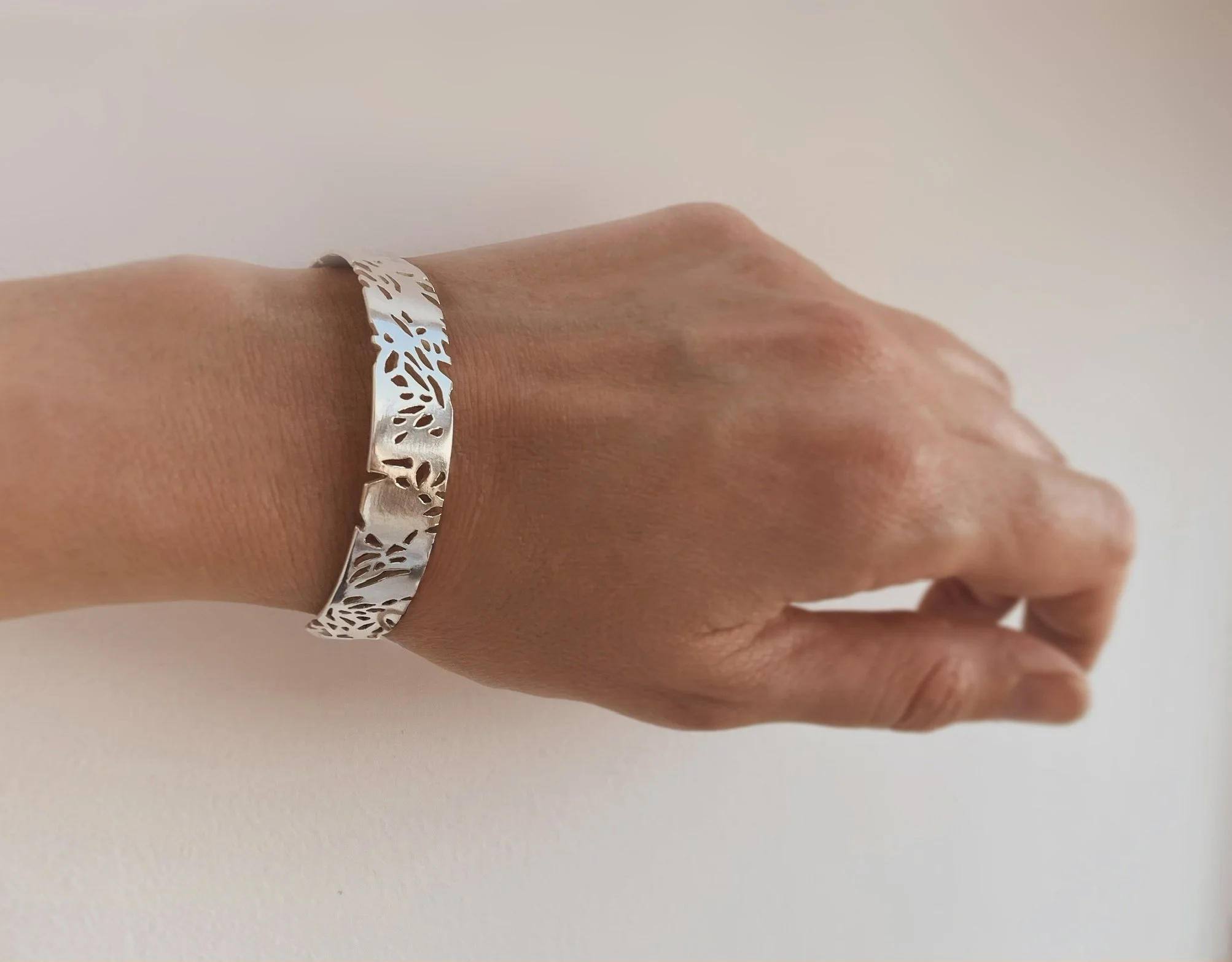 Silver Blossom cuff 2 Lindsay McDonagh.jpg