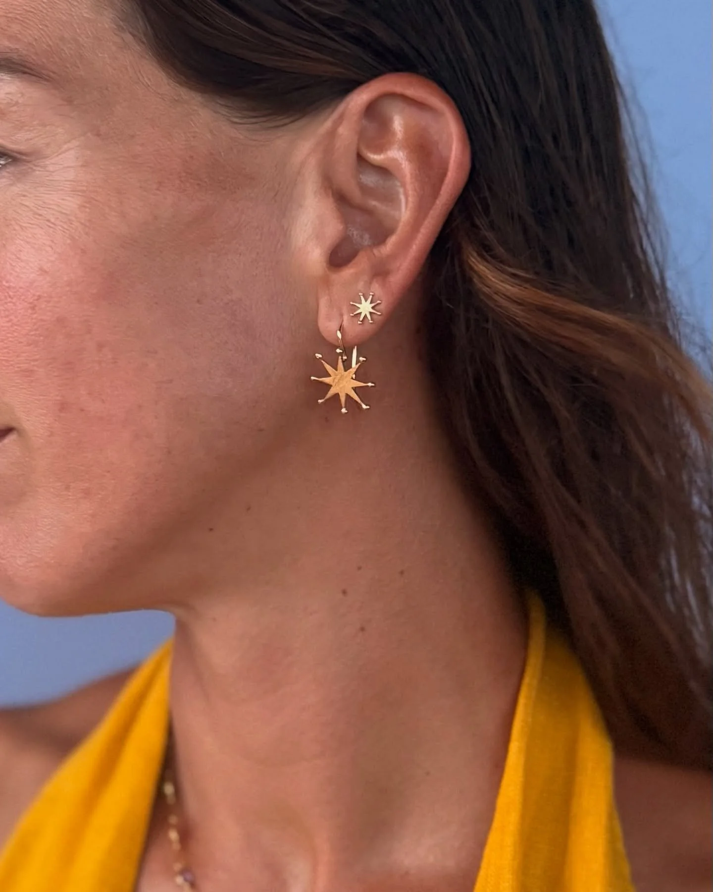 Questa sera ho indossato gli ✨Orecchini Venere✨
Sotto il cielo stellato di Giotto, nella Cappella degli Scrovegni, brilla la stella a otto punte, la stella Polare: simbolo di luce, di guida, di bellezza eterna.

Da quell&rsquo;incanto nascono gli Ore