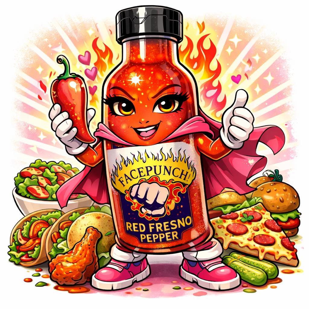Introducing the newest member of the Facepunch Flavor Heroes&hellip;

💃🔥 Ms. Red Fresno Pepper 🔥💃

She&rsquo;s sweet.
She&rsquo;s spicy.
She&rsquo;s the kind of flavor you accidentally put on everything.

🍕 Pizza night? She&rsquo;s there.
🍗 Chi