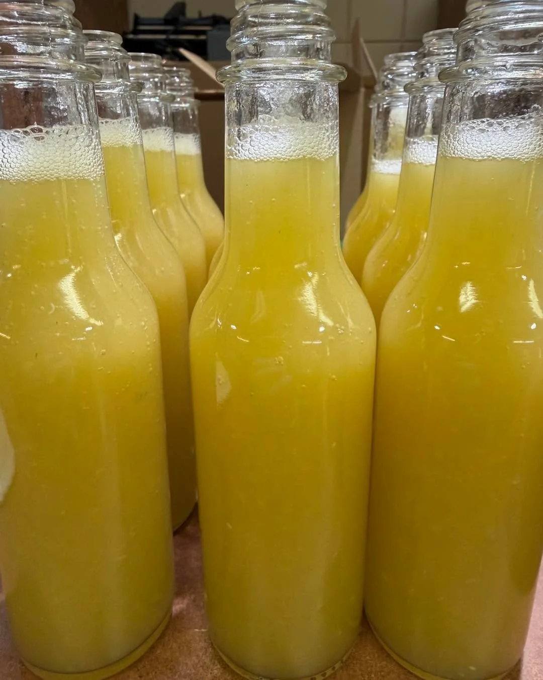 Had some kitchen duties today in the form of hot banana pepper sauce🚨🚨🚨 #sauce #peppers #peppersauce #saucerecipe