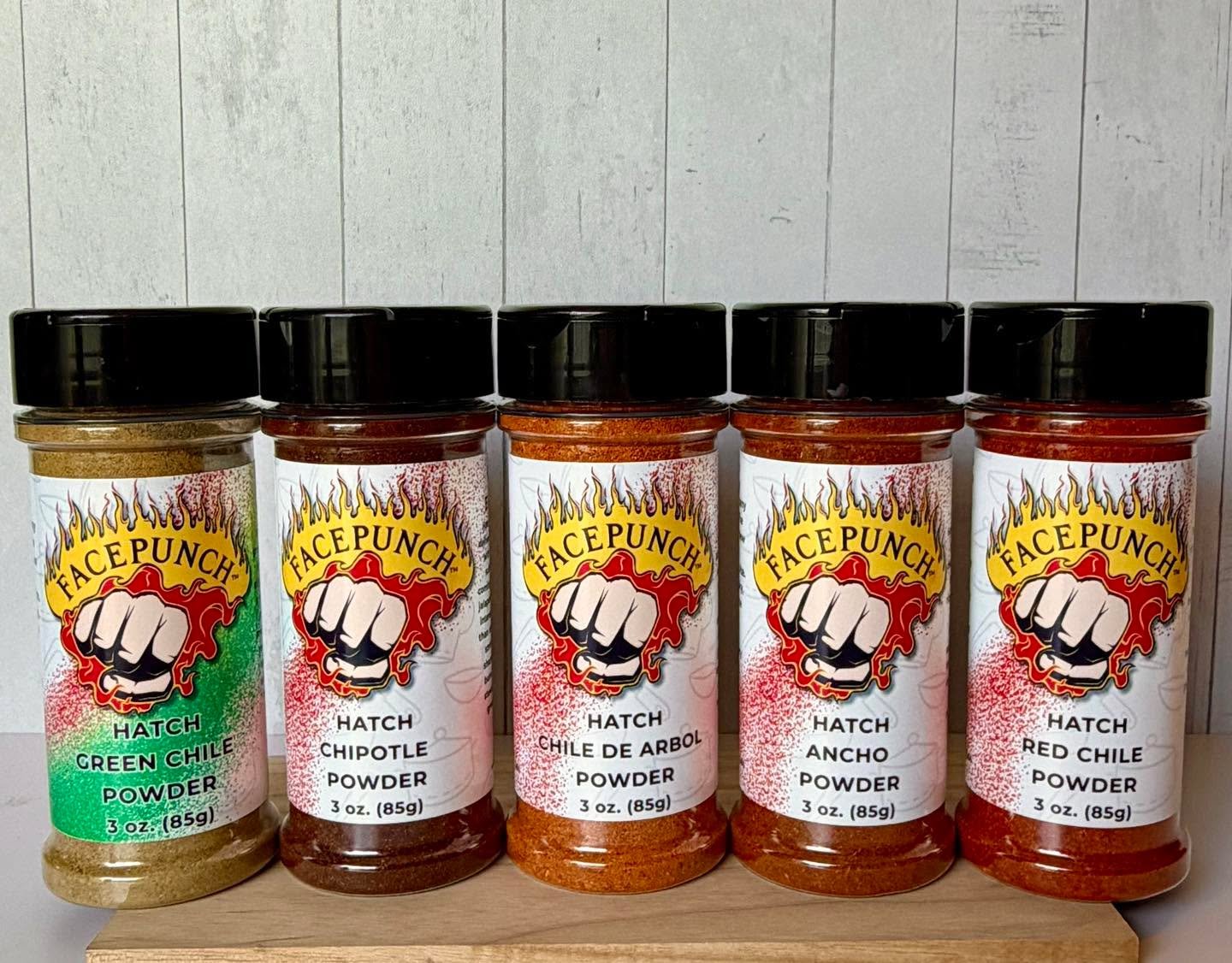 Attention chefs, flavor lovers, bbq and grillers&hellip;you need this in your spice rack!

Facepunch Foods sources these fine chile powders direct from Hatch, New Mexico. We utilize these delicious powders across our line up of sauces, seasonings, an