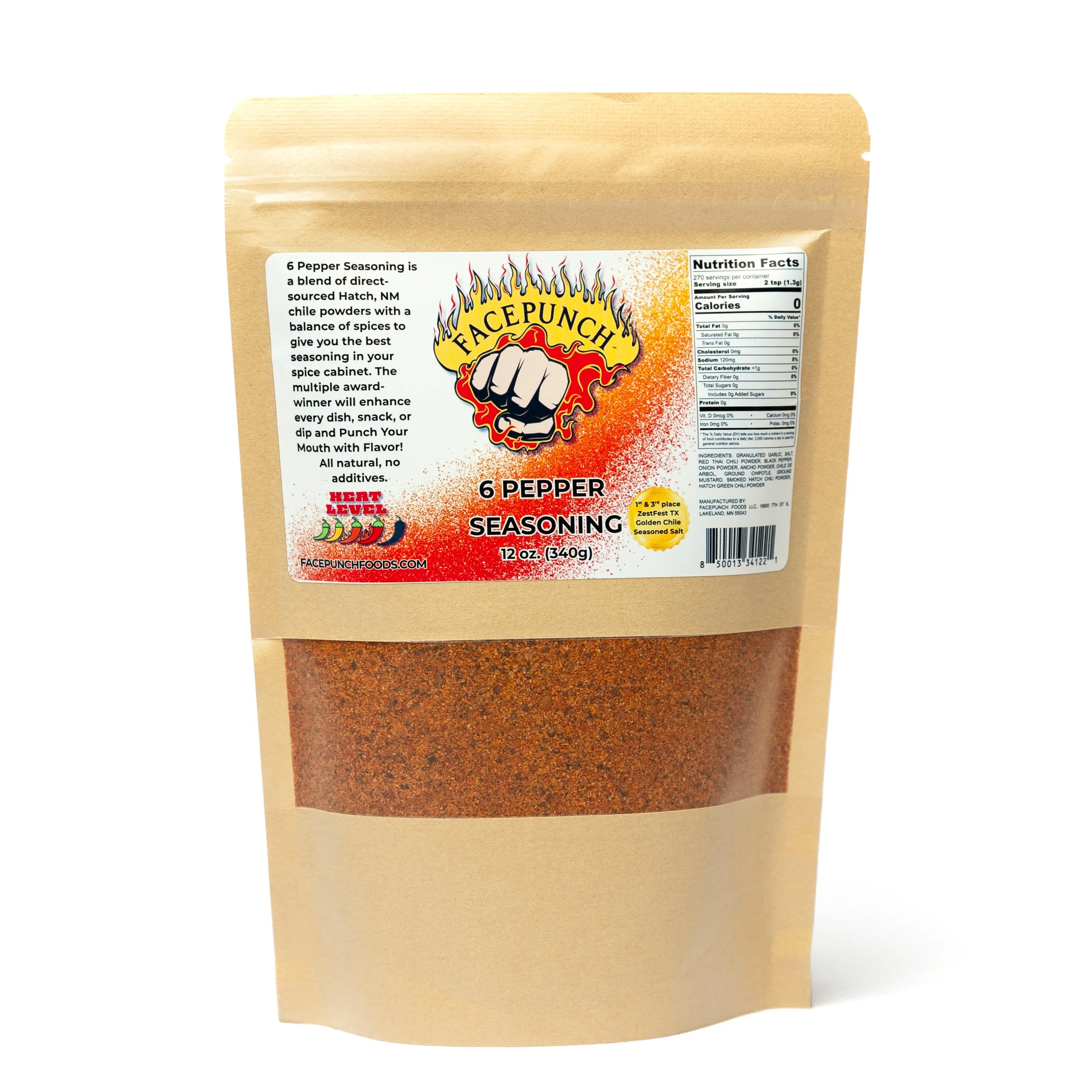6 Pepper Seasoning- 12oz bulk bag
