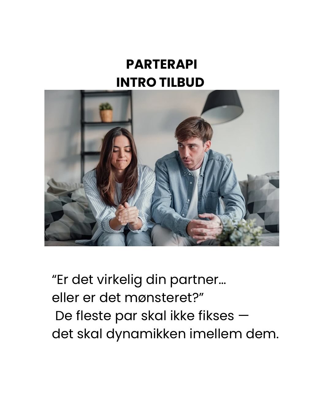 Mange par oplever, at konflikterne gentager sig. Samtalerne bliver til sk&aelig;nderier. F&oslash;lelser bliver misforst&aring;et. Men ofte er det ikke fordi k&aelig;rligheden mangler &ndash; det er fordi I sidder fast i et utrygt m&oslash;nster.
Vid
