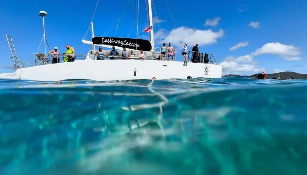 Catamaran for Turtles & Tacos Tour in St Thomas