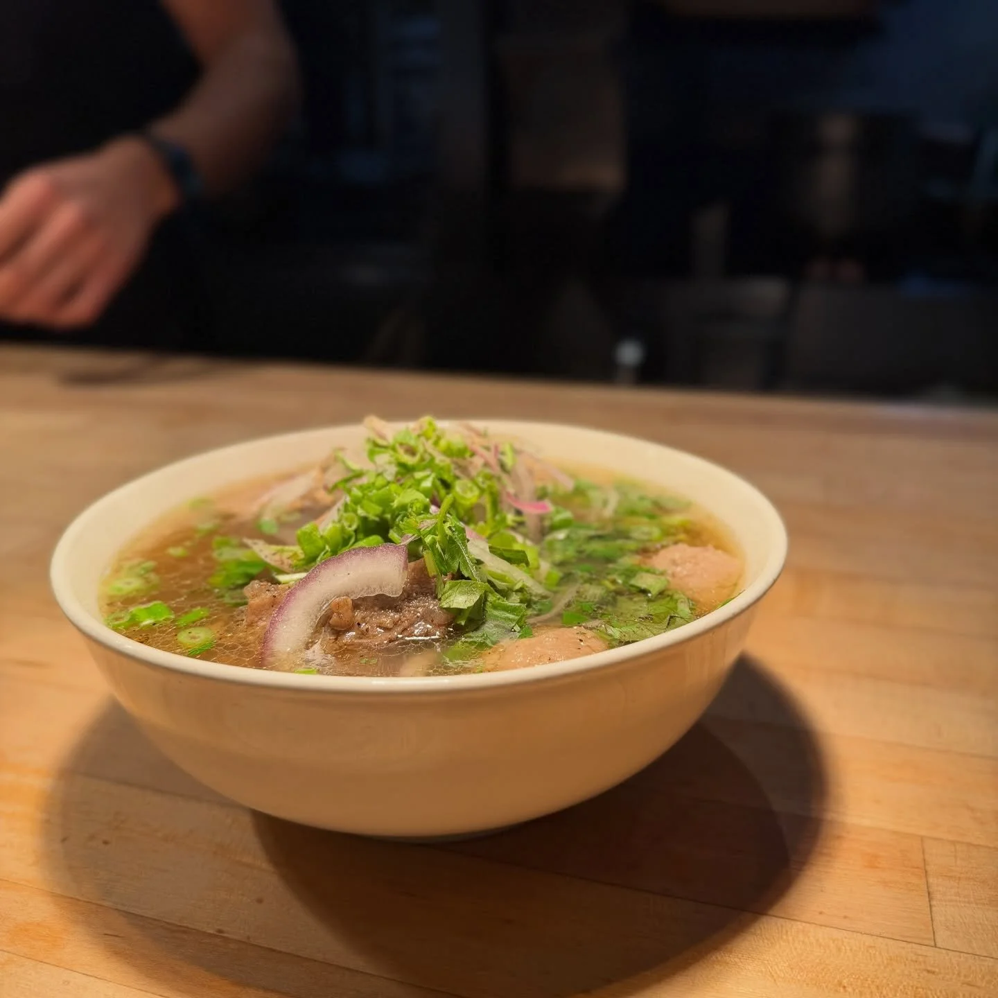 Current mood: Deep in this bowl of Pho Bo 🐮 🍲 
#haisous #brunch